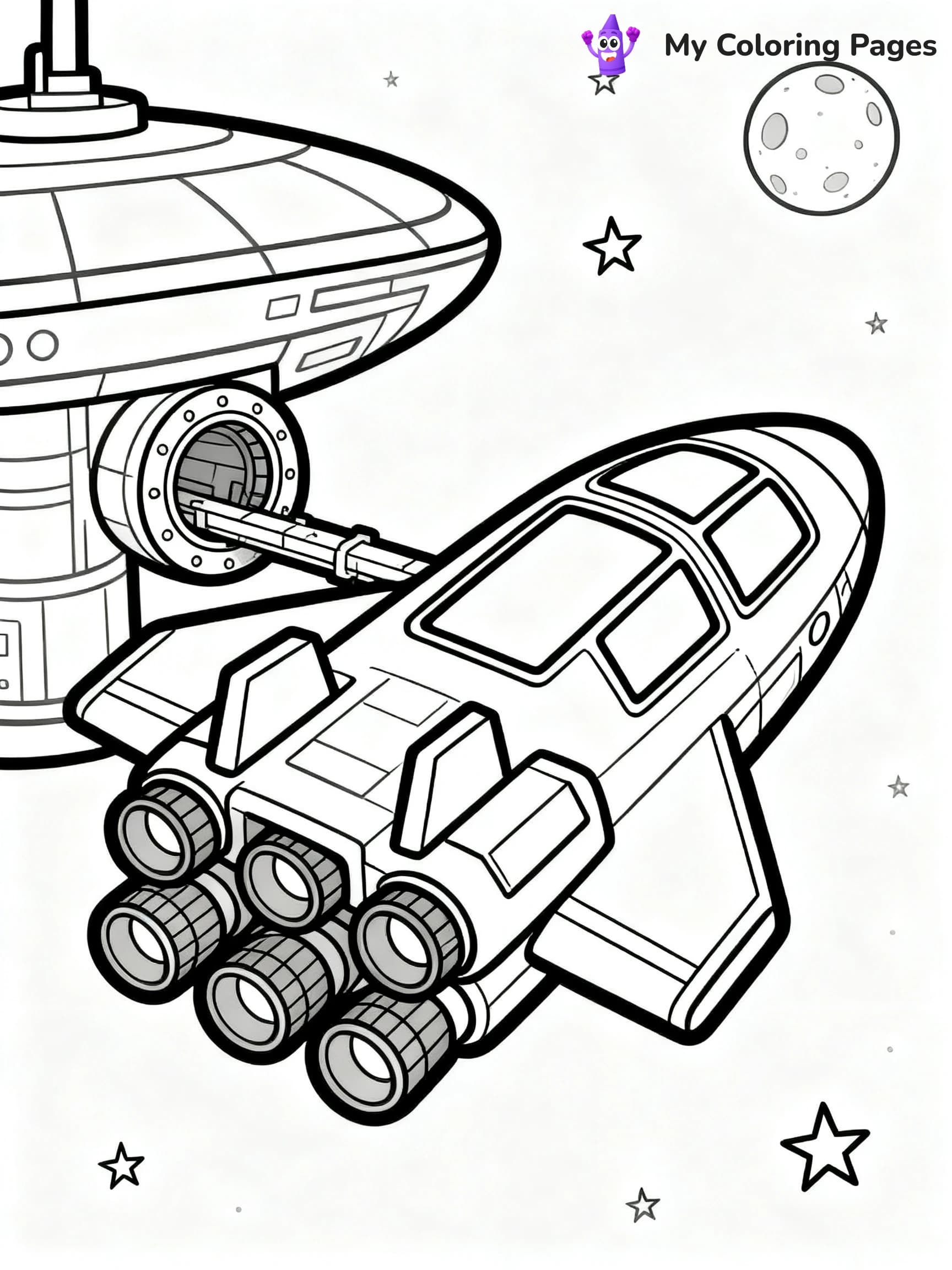 Spaceship Coloring Pages - 19