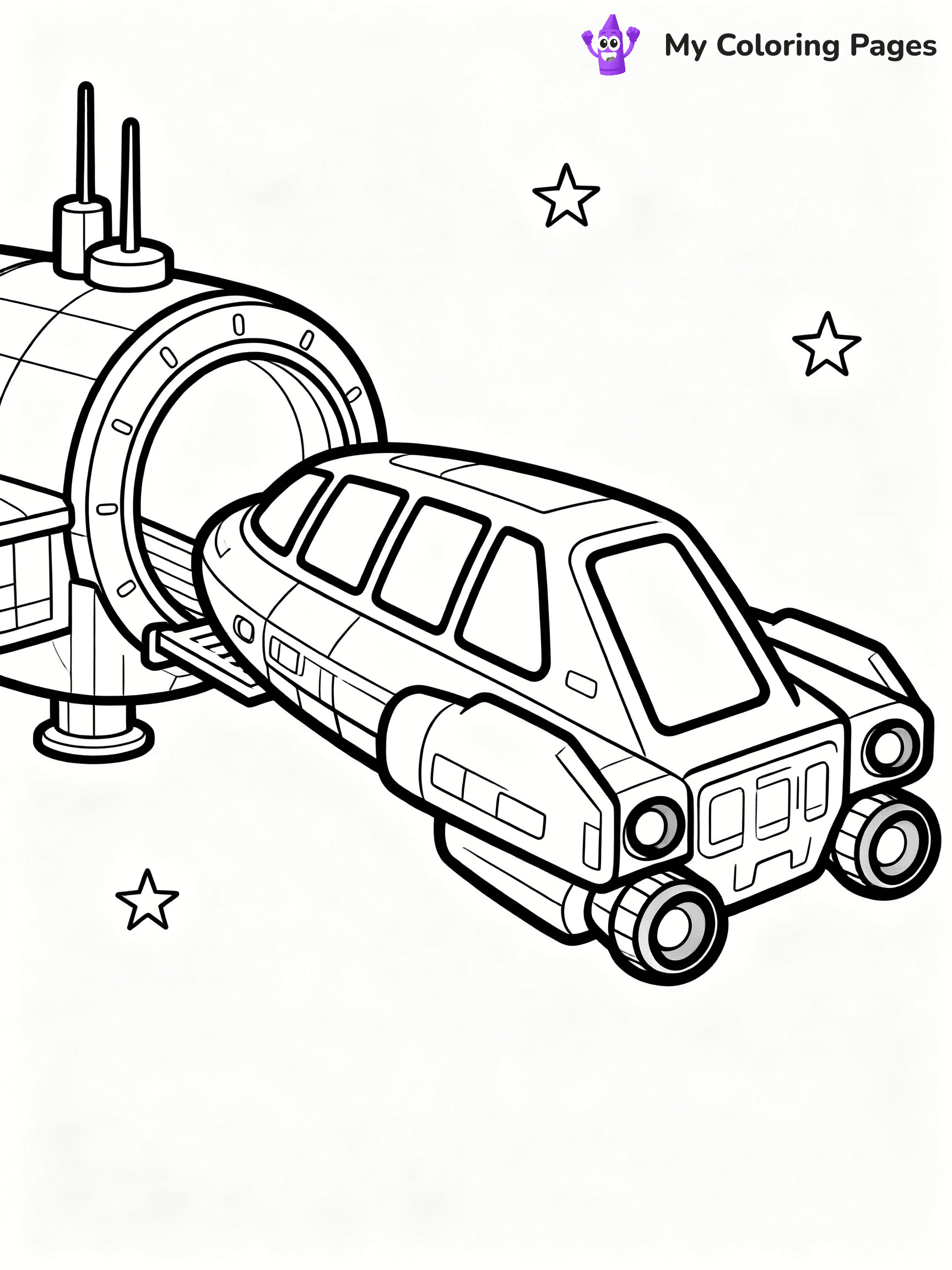 Spaceship Coloring Pages - 17