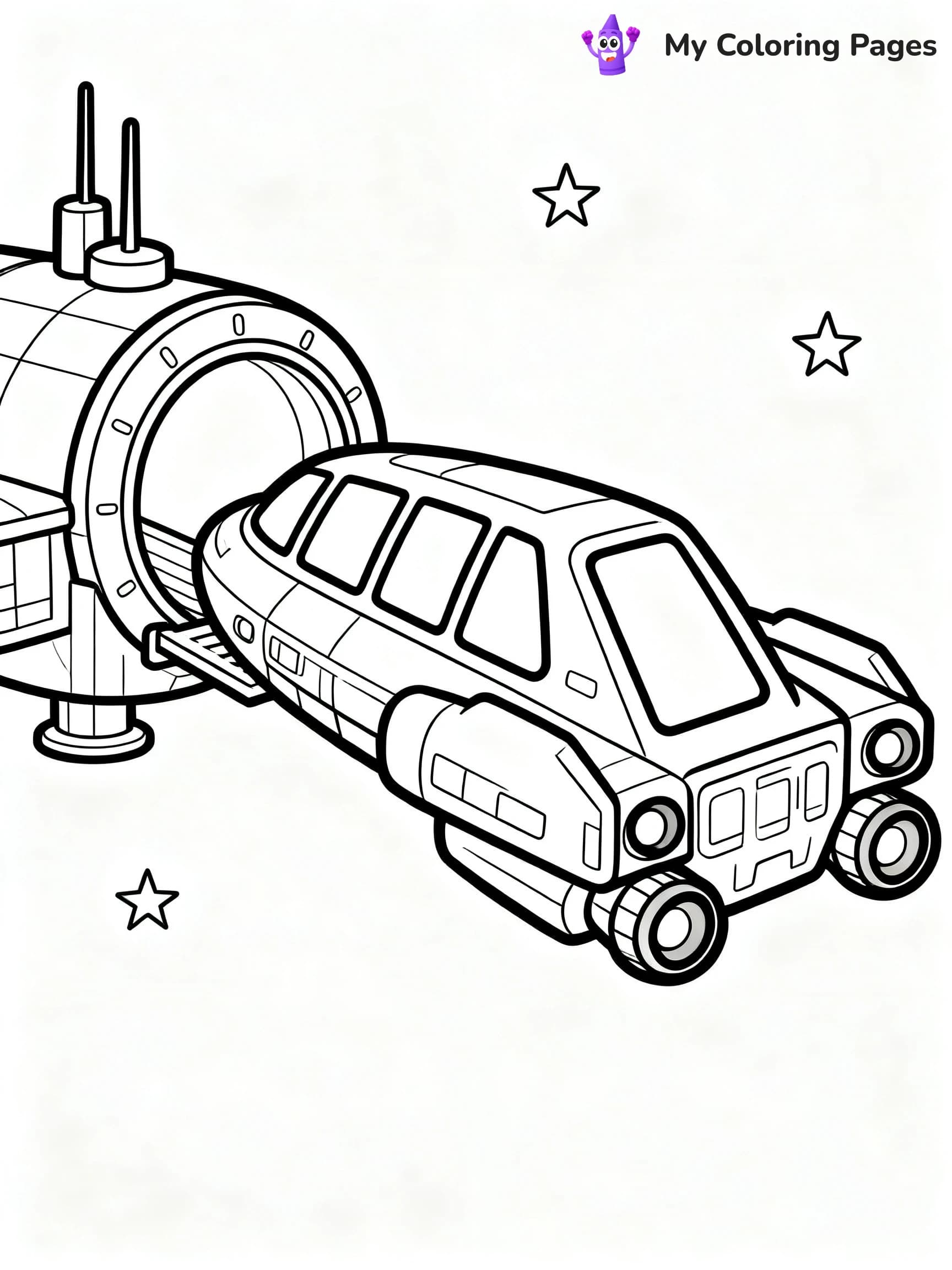 Spaceship Coloring Pages - 18