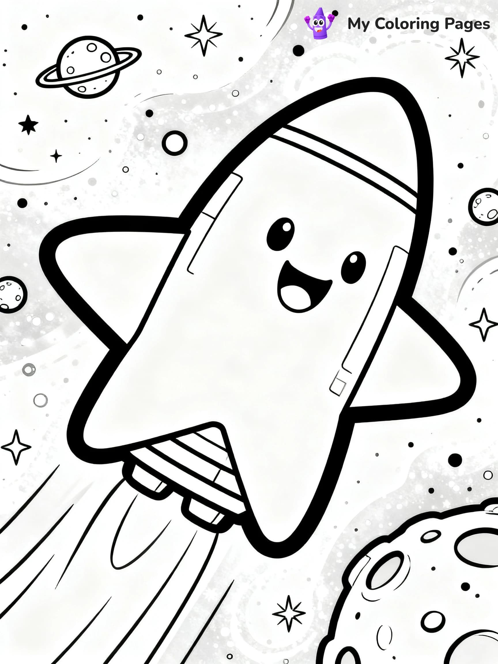 Spaceship Coloring Pages - 15