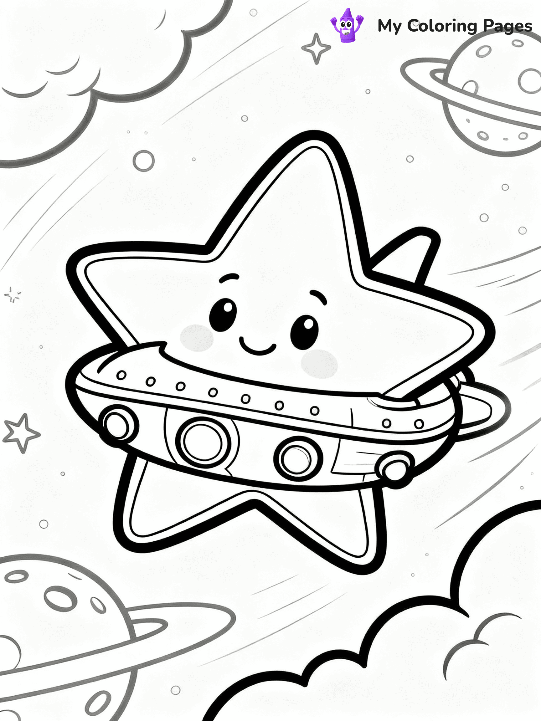 Spaceship Coloring Pages - 13