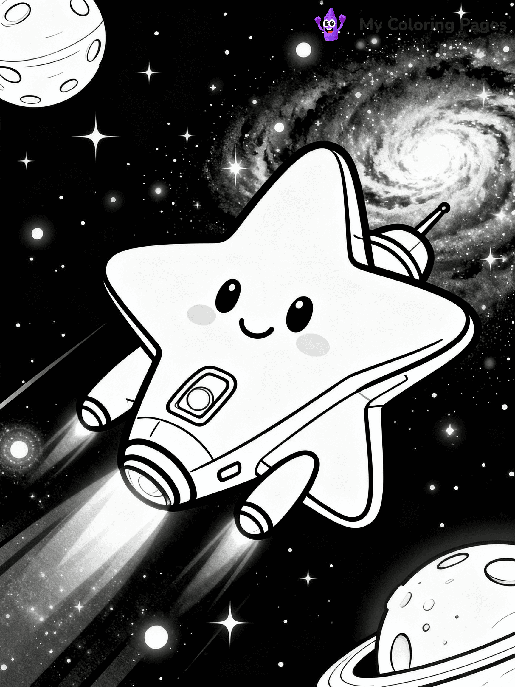 Spaceship Coloring Pages - 11