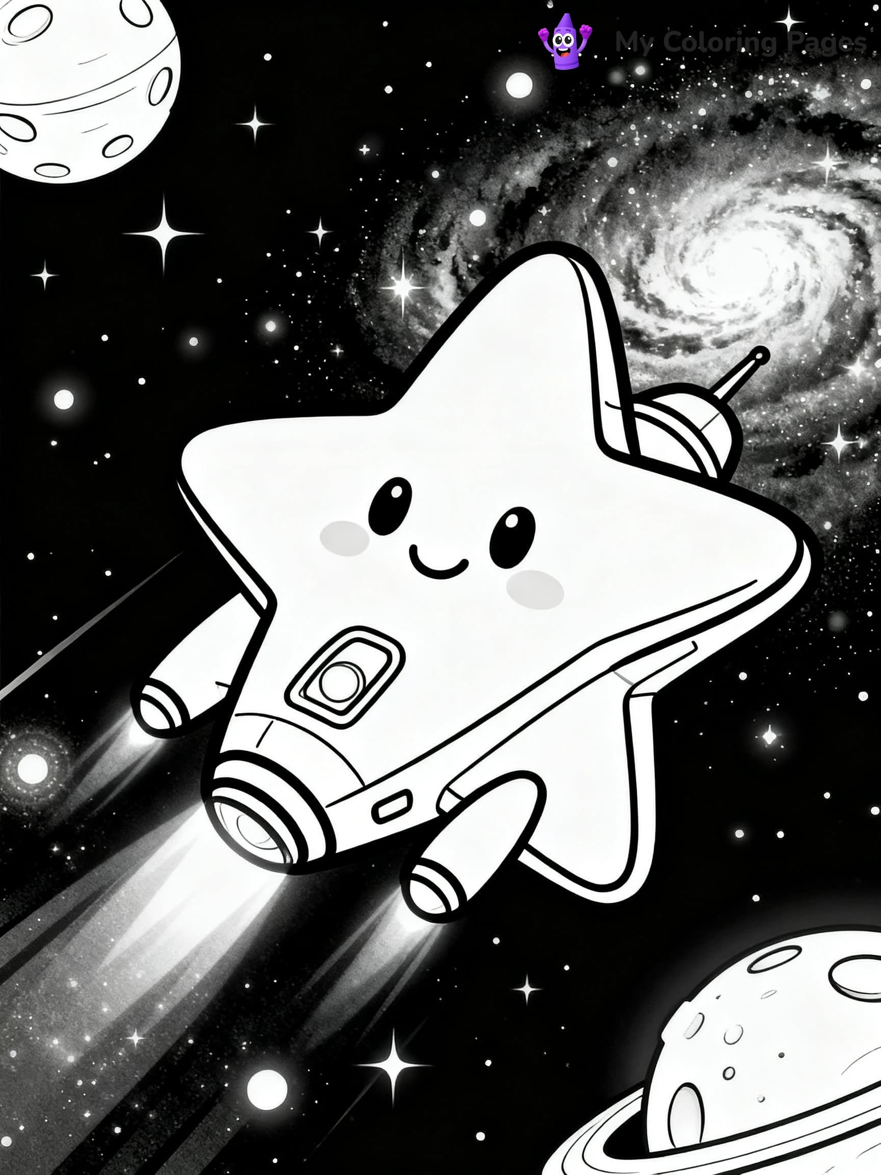Spaceship Coloring Pages - 14
