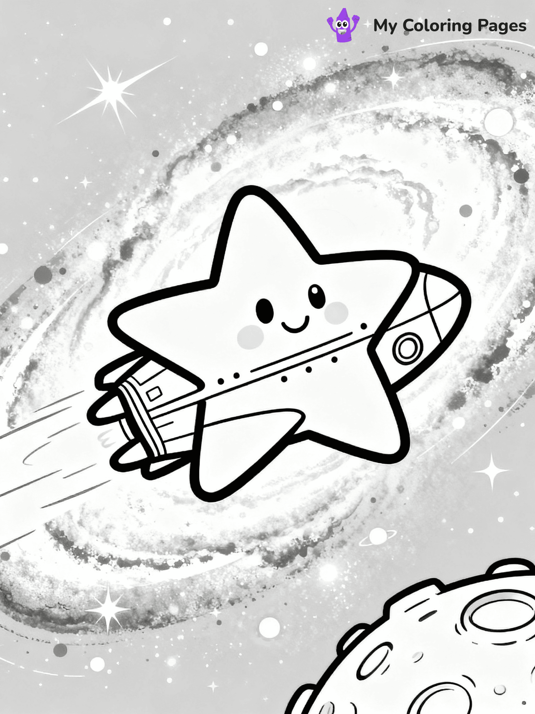 Spaceship Coloring Pages - 9