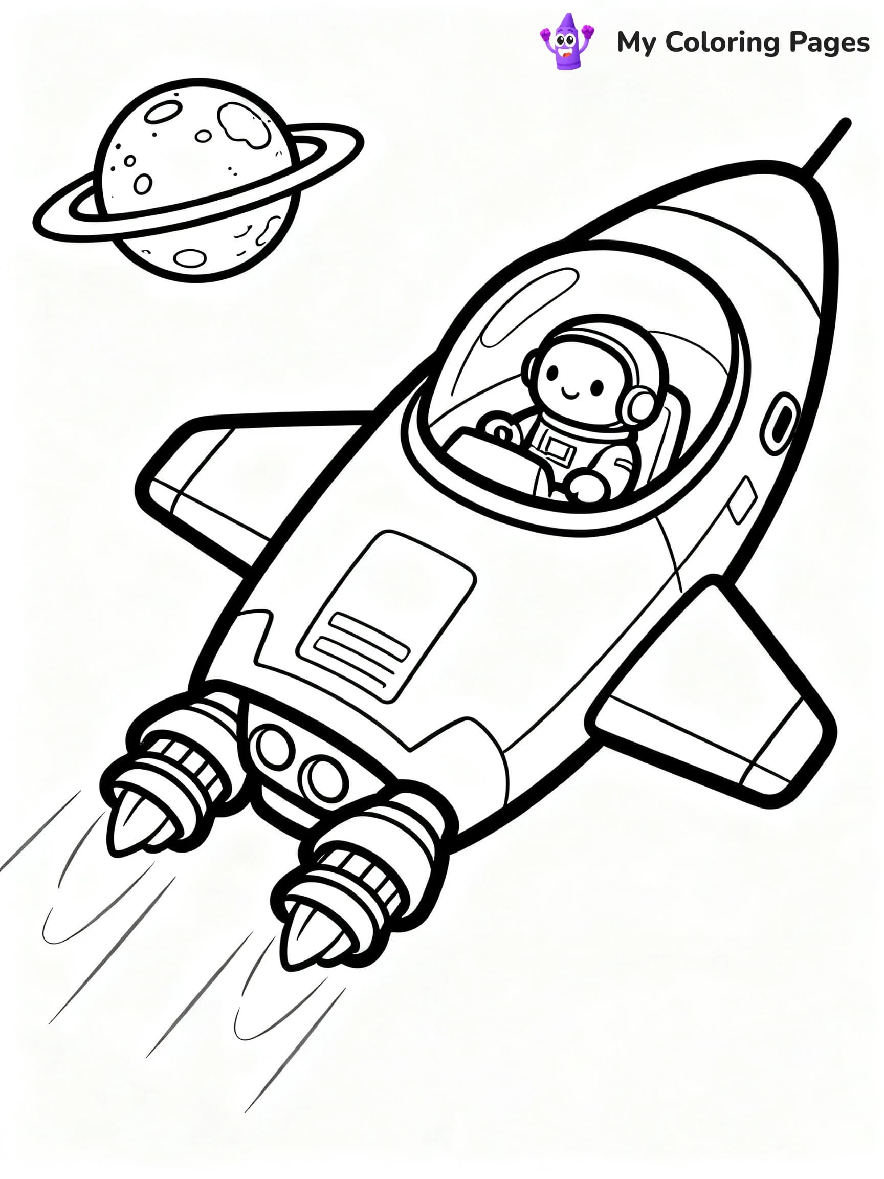 Spaceship Coloring Pages - 13