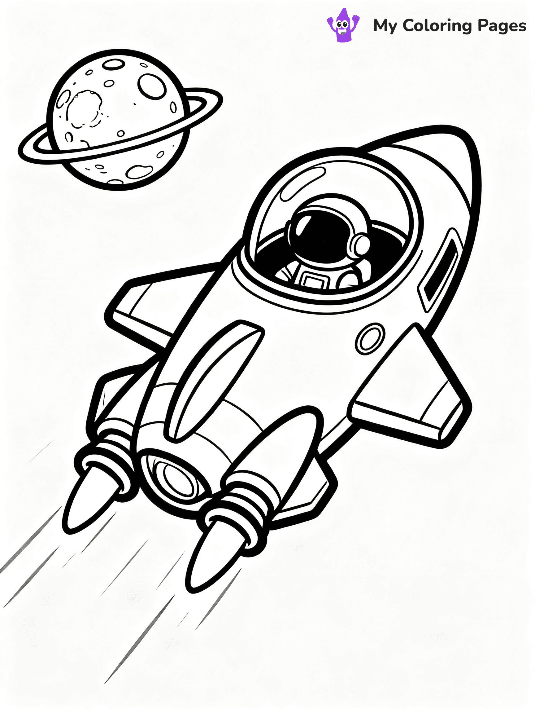 Spaceship Coloring Pages - 6