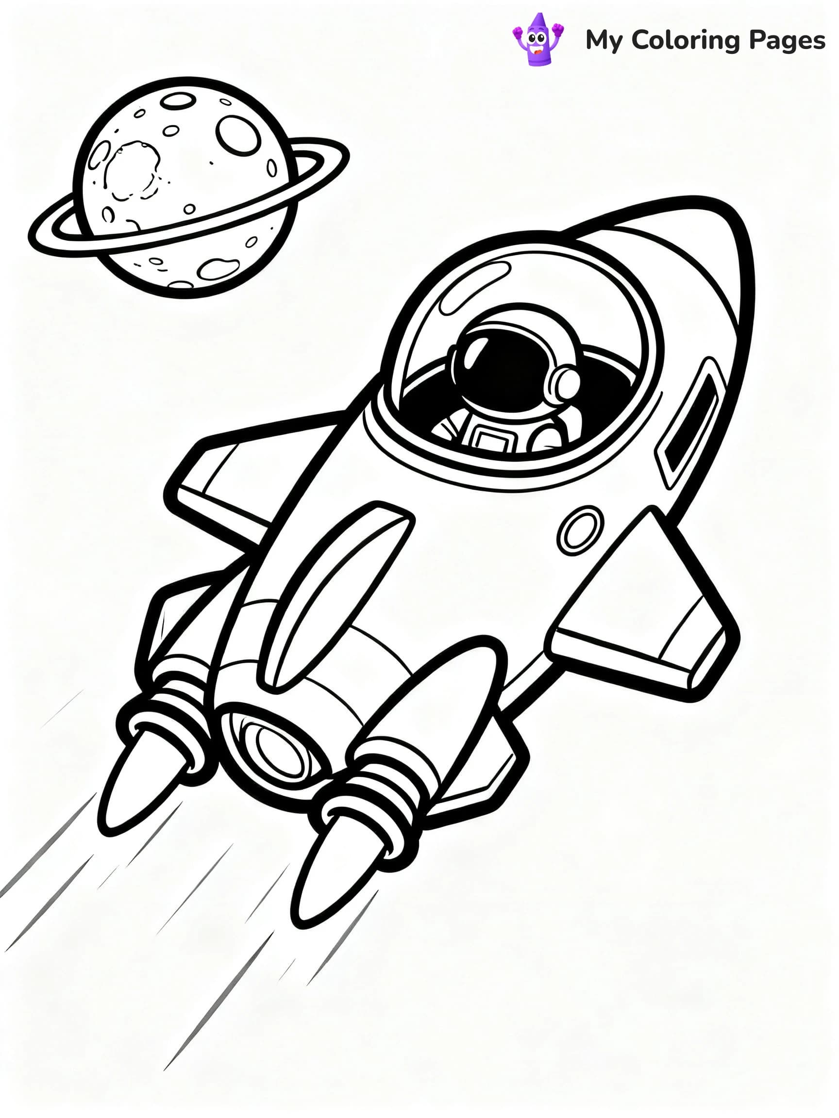 Spaceship Coloring Pages - 12