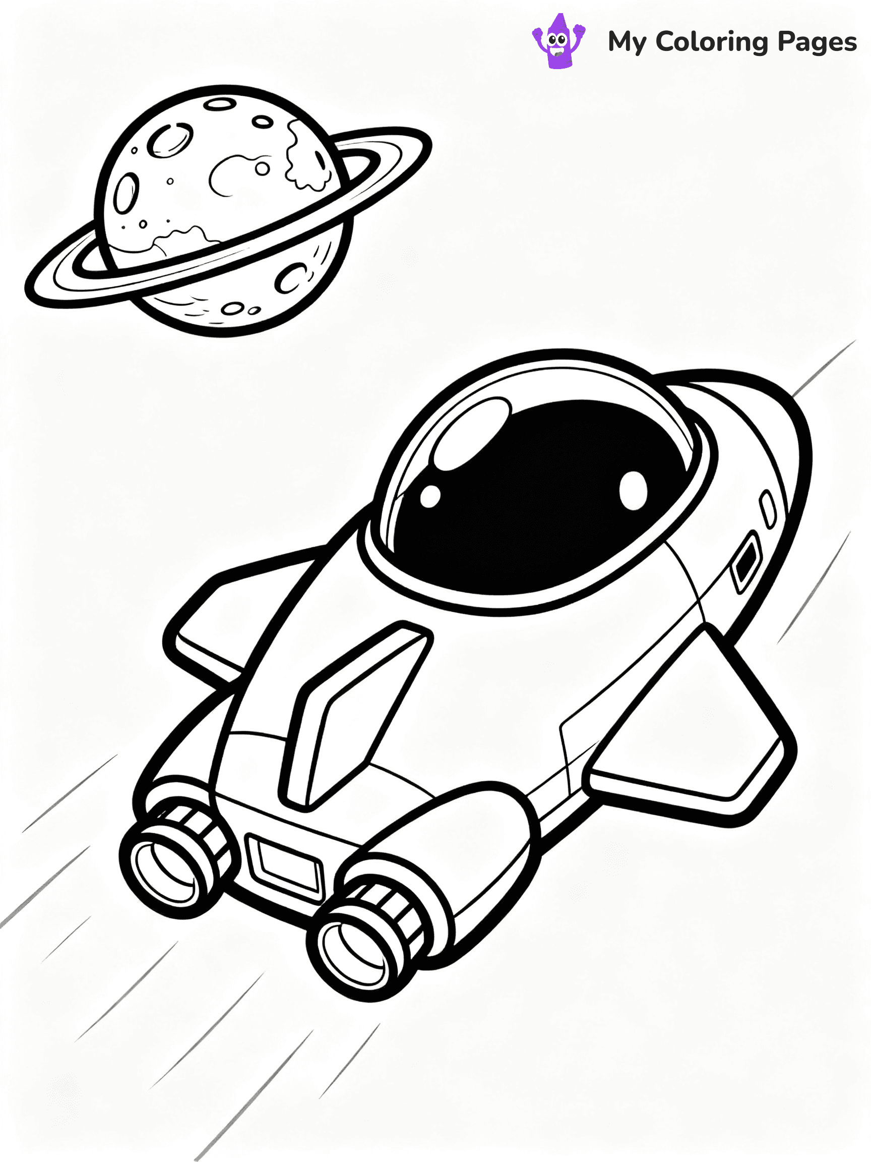Spaceship Coloring Pages - 5