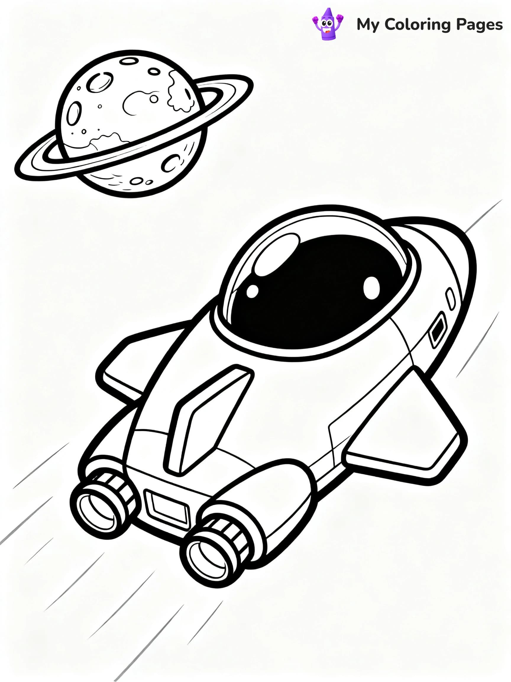 Spaceship Coloring Pages - 11