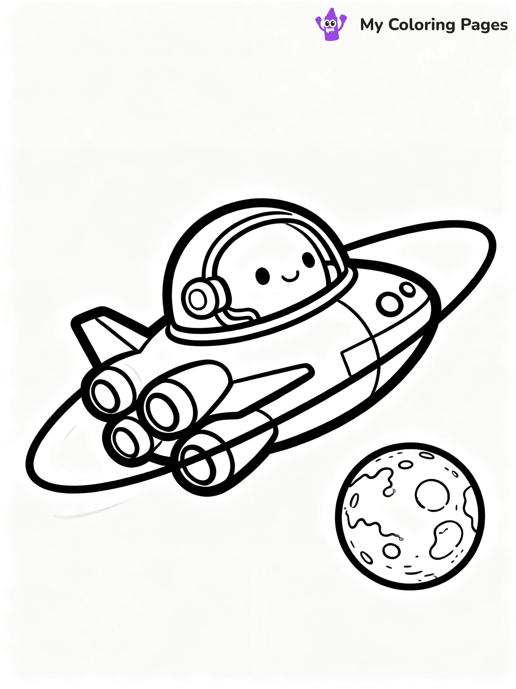 Spaceship Coloring Pages - 3