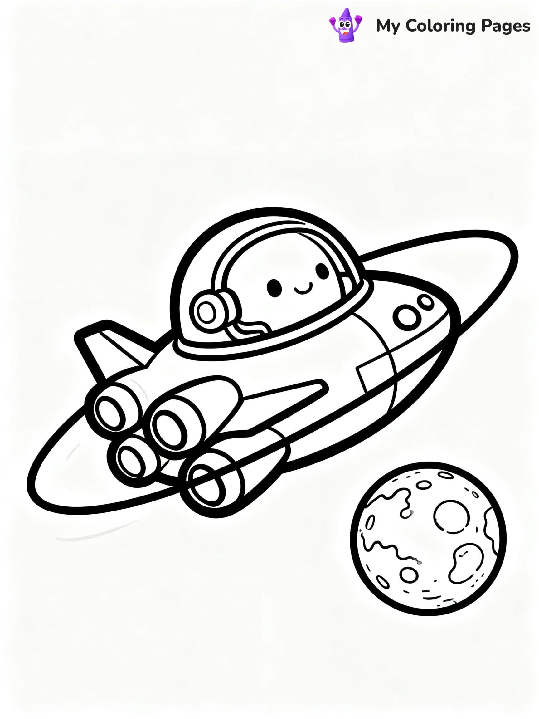 Spaceship Coloring Pages - 9