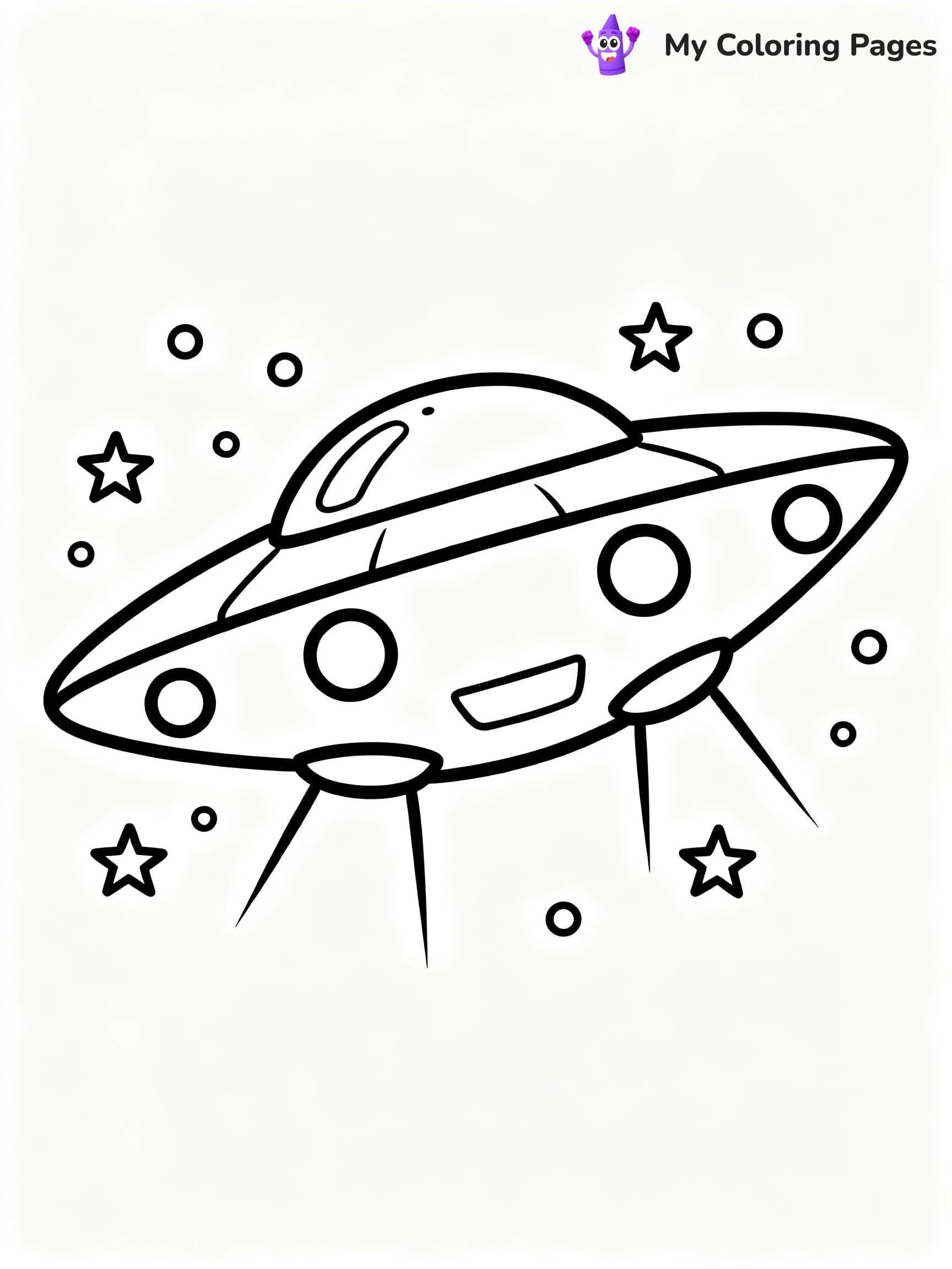 Spaceship Coloring Pages - 5