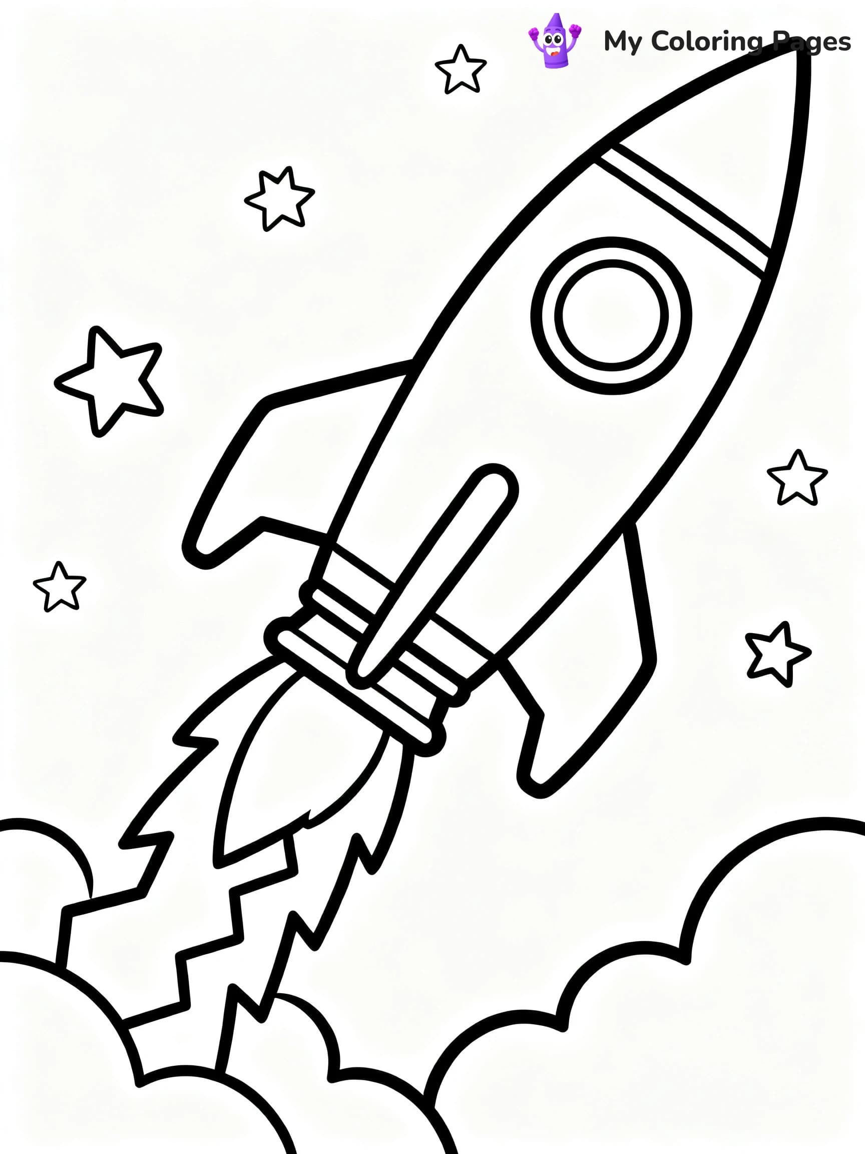 Spaceship Coloring Pages - 2