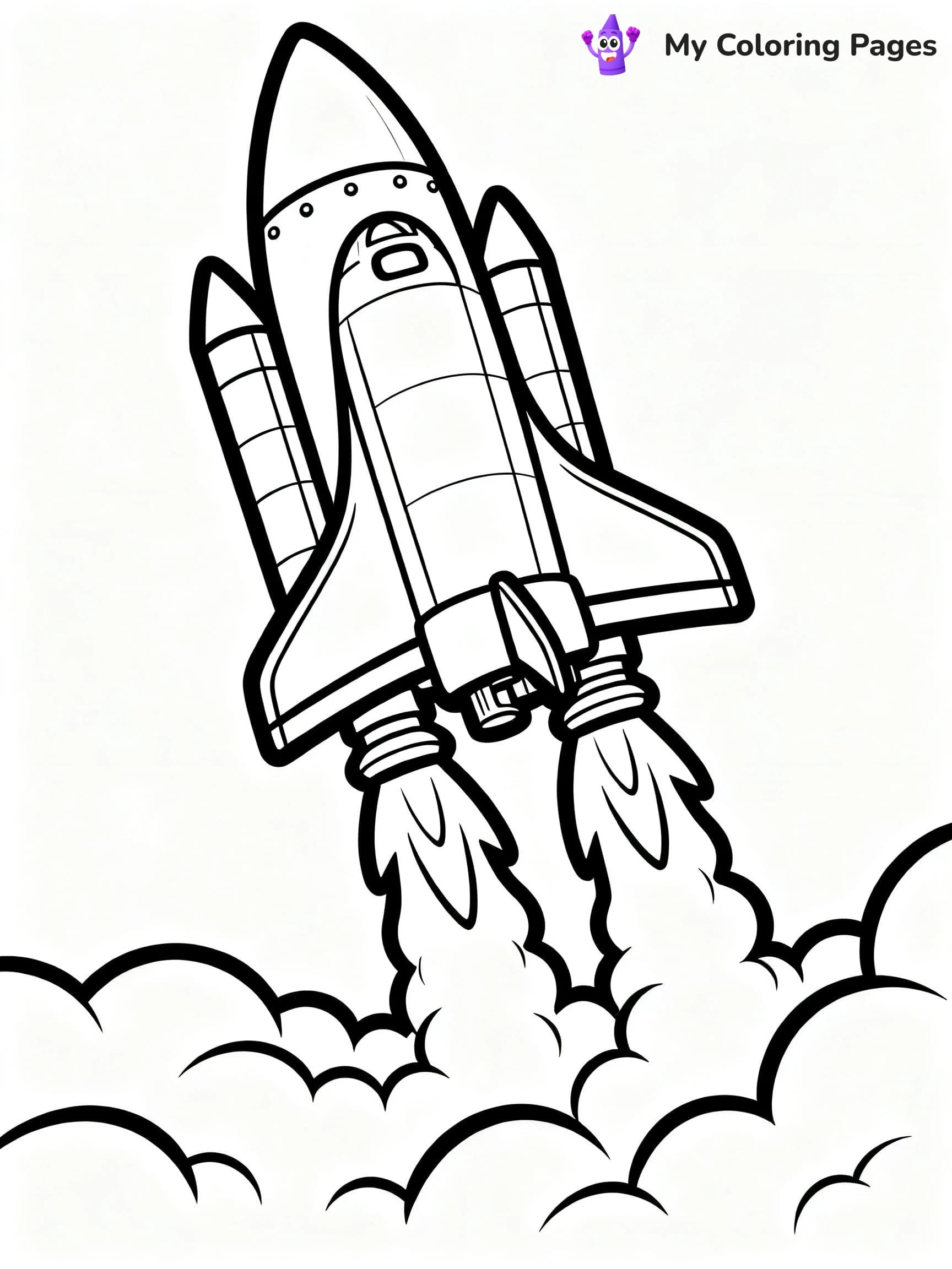 Spaceship Coloring Pages - 1