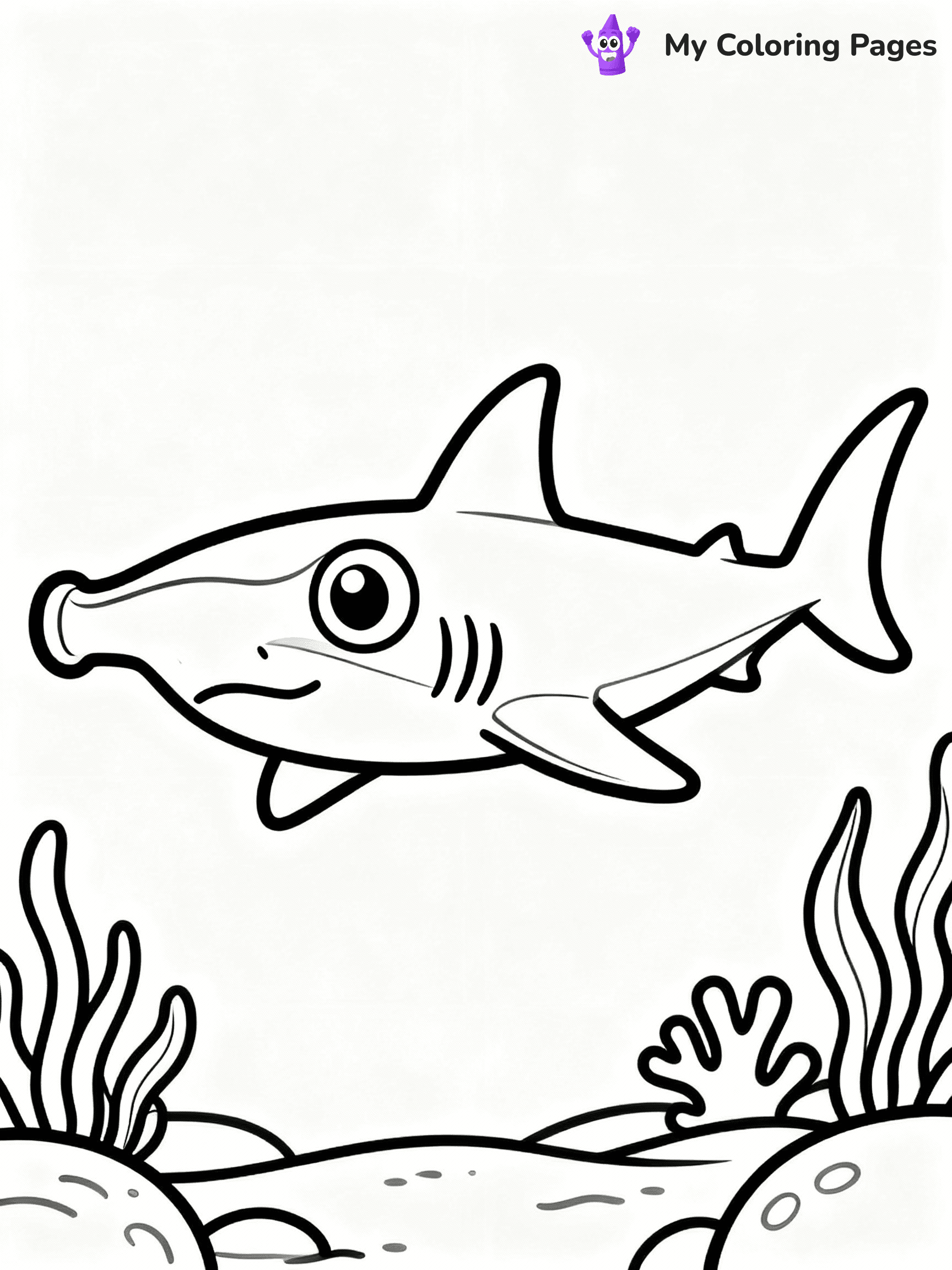 ⚠️ CRITICAL REQUIREMENT - ABSOLUTE BLACK AND WHITE ONLY ⚠️
This MUST be a BLACK AND WHITE line drawing ONLY. NO COLORS whatsoever.
- ONLY pure black lines (#000000) on pure white background (#FFFFFF)
- ABSOLUTELY NO colors, NO shading, NO gradients, NO grayscale
- If there are ANY colors in the output, the image is REJECTED
- This is a COLORING PAGE - meant to be COLORED IN by children
- The output must be UNCOLORED line art ready for coloring
⚠️ SUBJECT TO DRAW: Hammerhead shark swimming, wide eyes, unique head shape, ocean plants in the background, cartoon style
(REMEMBER: Output must be BLACK AND WHITE line art only, NOT colored!)
# COLORING PAGE: BLACK OUTLINES ONLY - WHITE BACKGROUND MANDATORY
Create a **coloring book page** using EXACTLY two values: black lines, white space.
## NON-NEGOTIABLE BINARY RULES
- **ONLY #000000 (black) and #FFFFFF (white)** - NO other values exist
- **EVERY PIXEL = BLACK OR WHITE** - no gray/shading/antialiasing
- **WHITE BACKGROUND MANDATORY** - entire canvas stays white
- **ALL SHAPES HOLLOW** - everything is empty outlines waiting to be colored
- **FORBIDDEN:** fills, shading, gradients, patterns, textures, colors
- **NO SOLID REGIONS** - if it's not a thin line, it's wrong
## Universal Line Standards
- Black outlines ONLY - thin, uniform weight
- Every shape completely empty inside
- Closed contours suitable for coloring
- Simple flat illustration - zero depth/3D/realism
- **Style:** Whimsical Doodle Art Alley - rounded, friendly outlines (unless specified)
## Everything = Outline Only
- Characters/animals: hollow shapes
- Objects/clothing: empty contours
- Backgrounds/scenery: line work only
- Natural elements: outlined forms
- Dark/night areas: don't exist (use outlined symbols)
- Textures/patterns: convert to simple lines
## The Test
Can a child color EVERY white space with crayons? If any area is pre-filled/shaded/gray or colored in, it FAILS. Every shape must be waiting to receive color.
**FINAL OUTPUT**: Binary coloring page. Black lines define shapes. White spaces ready for coloring. Nothing else exists. No exceptions. Print-ready.
⚠️ FINAL REMINDER: Draw the subject "Hammerhead shark swimming, wide eyes, unique head shape, ocean plants in the background, cartoon style" as BLACK AND WHITE line art. Zero colors in output.