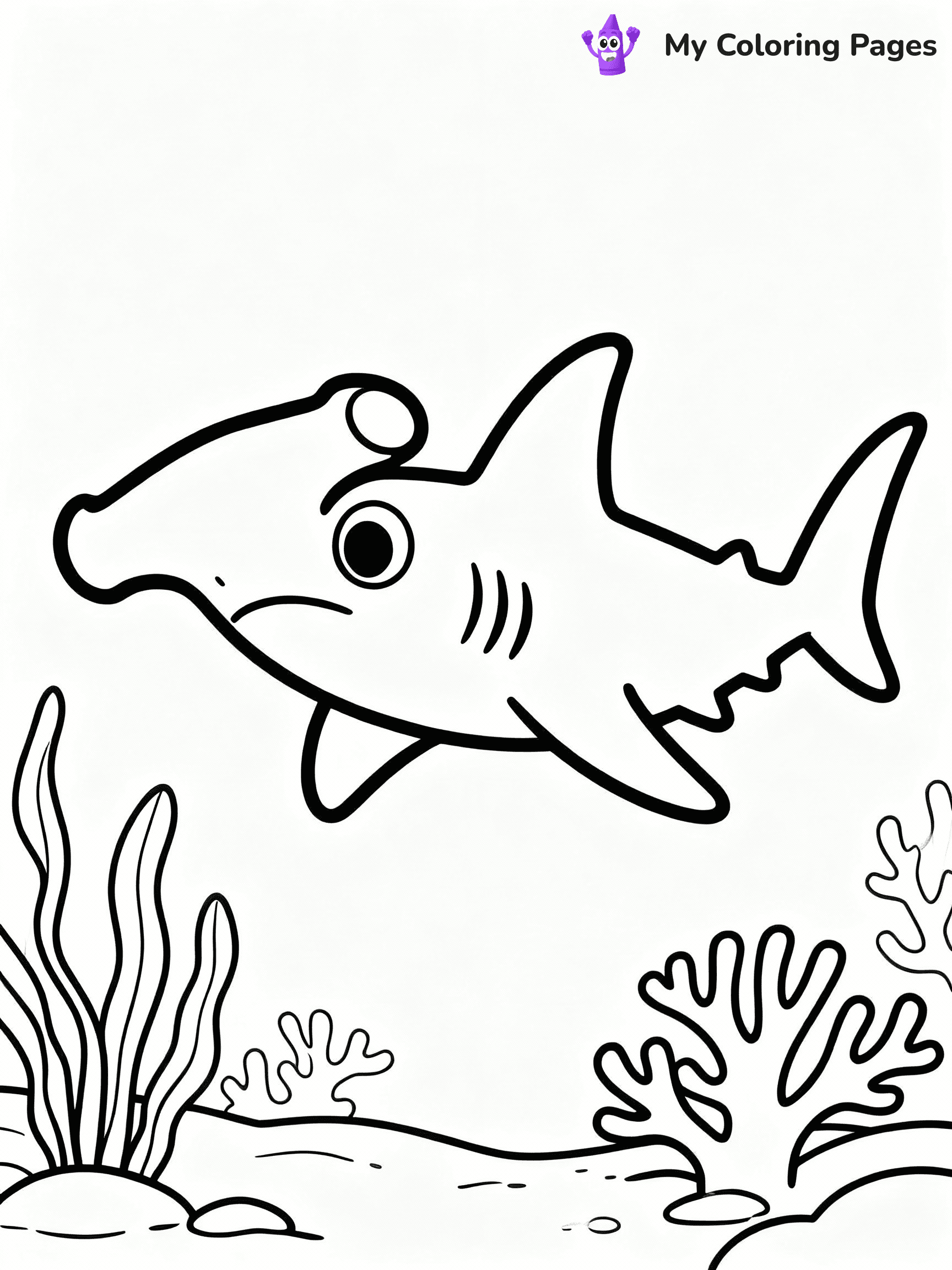 ⚠️ CRITICAL REQUIREMENT - ABSOLUTE BLACK AND WHITE ONLY ⚠️
This MUST be a BLACK AND WHITE line drawing ONLY. NO COLORS whatsoever.
- ONLY pure black lines (#000000) on pure white background (#FFFFFF)
- ABSOLUTELY NO colors, NO shading, NO gradients, NO grayscale
- If there are ANY colors in the output, the image is REJECTED
- This is a COLORING PAGE - meant to be COLORED IN by children
- The output must be UNCOLORED line art ready for coloring
⚠️ SUBJECT TO DRAW: Hammerhead shark swimming, wide eyes, unique head shape, ocean plants in the background, cartoon style
(REMEMBER: Output must be BLACK AND WHITE line art only, NOT colored!)
# COLORING PAGE: BLACK OUTLINES ONLY - WHITE BACKGROUND MANDATORY
Create a **coloring book page** using EXACTLY two values: black lines, white space.
## NON-NEGOTIABLE BINARY RULES
- **ONLY #000000 (black) and #FFFFFF (white)** - NO other values exist
- **EVERY PIXEL = BLACK OR WHITE** - no gray/shading/antialiasing
- **WHITE BACKGROUND MANDATORY** - entire canvas stays white
- **ALL SHAPES HOLLOW** - everything is empty outlines waiting to be colored
- **FORBIDDEN:** fills, shading, gradients, patterns, textures, colors
- **NO SOLID REGIONS** - if it's not a thin line, it's wrong
## Universal Line Standards
- Black outlines ONLY - thin, uniform weight
- Every shape completely empty inside
- Closed contours suitable for coloring
- Simple flat illustration - zero depth/3D/realism
- **Style:** Whimsical Doodle Art Alley - rounded, friendly outlines (unless specified)
## Everything = Outline Only
- Characters/animals: hollow shapes
- Objects/clothing: empty contours
- Backgrounds/scenery: line work only
- Natural elements: outlined forms
- Dark/night areas: don't exist (use outlined symbols)
- Textures/patterns: convert to simple lines
## The Test
Can a child color EVERY white space with crayons? If any area is pre-filled/shaded/gray or colored in, it FAILS. Every shape must be waiting to receive color.
**FINAL OUTPUT**: Binary coloring page. Black lines define shapes. White spaces ready for coloring. Nothing else exists. No exceptions. Print-ready.
⚠️ FINAL REMINDER: Draw the subject "Hammerhead shark swimming, wide eyes, unique head shape, ocean plants in the background, cartoon style" as BLACK AND WHITE line art. Zero colors in output.