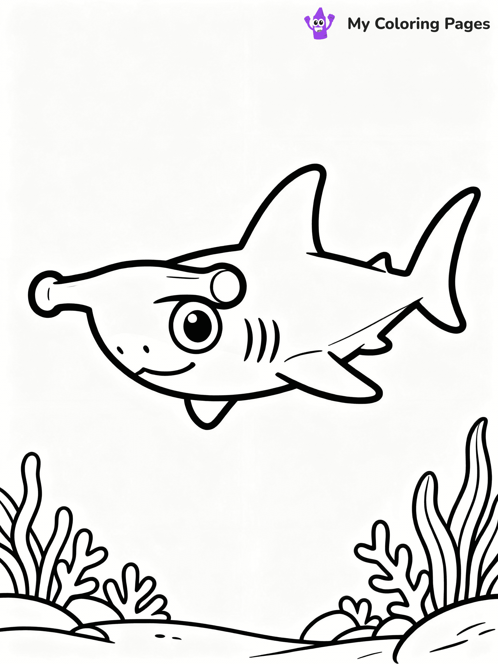 ⚠️ CRITICAL REQUIREMENT - ABSOLUTE BLACK AND WHITE ONLY ⚠️
This MUST be a BLACK AND WHITE line drawing ONLY. NO COLORS whatsoever.
- ONLY pure black lines (#000000) on pure white background (#FFFFFF)
- ABSOLUTELY NO colors, NO shading, NO gradients, NO grayscale
- If there are ANY colors in the output, the image is REJECTED
- This is a COLORING PAGE - meant to be COLORED IN by children
- The output must be UNCOLORED line art ready for coloring
⚠️ SUBJECT TO DRAW: Hammerhead shark swimming, wide eyes, unique head shape, ocean plants in the background, cartoon style
(REMEMBER: Output must be BLACK AND WHITE line art only, NOT colored!)
# COLORING PAGE: BLACK OUTLINES ONLY - WHITE BACKGROUND MANDATORY
Create a **coloring book page** using EXACTLY two values: black lines, white space.
## NON-NEGOTIABLE BINARY RULES
- **ONLY #000000 (black) and #FFFFFF (white)** - NO other values exist
- **EVERY PIXEL = BLACK OR WHITE** - no gray/shading/antialiasing
- **WHITE BACKGROUND MANDATORY** - entire canvas stays white
- **ALL SHAPES HOLLOW** - everything is empty outlines waiting to be colored
- **FORBIDDEN:** fills, shading, gradients, patterns, textures, colors
- **NO SOLID REGIONS** - if it's not a thin line, it's wrong
## Universal Line Standards
- Black outlines ONLY - thin, uniform weight
- Every shape completely empty inside
- Closed contours suitable for coloring
- Simple flat illustration - zero depth/3D/realism
- **Style:** Whimsical Doodle Art Alley - rounded, friendly outlines (unless specified)
## Everything = Outline Only
- Characters/animals: hollow shapes
- Objects/clothing: empty contours
- Backgrounds/scenery: line work only
- Natural elements: outlined forms
- Dark/night areas: don't exist (use outlined symbols)
- Textures/patterns: convert to simple lines
## The Test
Can a child color EVERY white space with crayons? If any area is pre-filled/shaded/gray or colored in, it FAILS. Every shape must be waiting to receive color.
**FINAL OUTPUT**: Binary coloring page. Black lines define shapes. White spaces ready for coloring. Nothing else exists. No exceptions. Print-ready.
⚠️ FINAL REMINDER: Draw the subject "Hammerhead shark swimming, wide eyes, unique head shape, ocean plants in the background, cartoon style" as BLACK AND WHITE line art. Zero colors in output.