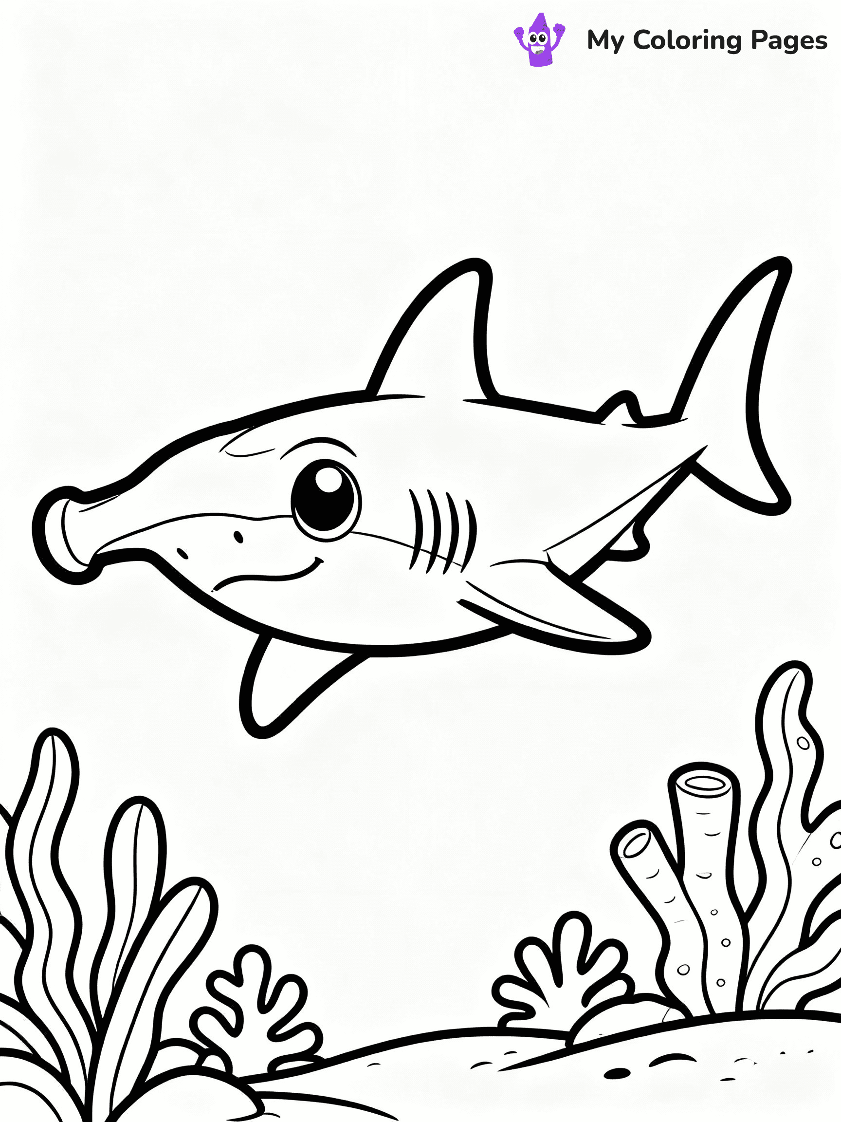 ⚠️ CRITICAL REQUIREMENT - ABSOLUTE BLACK AND WHITE ONLY ⚠️
This MUST be a BLACK AND WHITE line drawing ONLY. NO COLORS whatsoever.
- ONLY pure black lines (#000000) on pure white background (#FFFFFF)
- ABSOLUTELY NO colors, NO shading, NO gradients, NO grayscale
- If there are ANY colors in the output, the image is REJECTED
- This is a COLORING PAGE - meant to be COLORED IN by children
- The output must be UNCOLORED line art ready for coloring
⚠️ SUBJECT TO DRAW: Hammerhead shark swimming, wide eyes, unique head shape, ocean plants in the background, cartoon style
(REMEMBER: Output must be BLACK AND WHITE line art only, NOT colored!)
# COLORING PAGE: BLACK OUTLINES ONLY - WHITE BACKGROUND MANDATORY
Create a **coloring book page** using EXACTLY two values: black lines, white space.
## NON-NEGOTIABLE BINARY RULES
- **ONLY #000000 (black) and #FFFFFF (white)** - NO other values exist
- **EVERY PIXEL = BLACK OR WHITE** - no gray/shading/antialiasing
- **WHITE BACKGROUND MANDATORY** - entire canvas stays white
- **ALL SHAPES HOLLOW** - everything is empty outlines waiting to be colored
- **FORBIDDEN:** fills, shading, gradients, patterns, textures, colors
- **NO SOLID REGIONS** - if it's not a thin line, it's wrong
## Universal Line Standards
- Black outlines ONLY - thin, uniform weight
- Every shape completely empty inside
- Closed contours suitable for coloring
- Simple flat illustration - zero depth/3D/realism
- **Style:** Whimsical Doodle Art Alley - rounded, friendly outlines (unless specified)
## Everything = Outline Only
- Characters/animals: hollow shapes
- Objects/clothing: empty contours
- Backgrounds/scenery: line work only
- Natural elements: outlined forms
- Dark/night areas: don't exist (use outlined symbols)
- Textures/patterns: convert to simple lines
## The Test
Can a child color EVERY white space with crayons? If any area is pre-filled/shaded/gray or colored in, it FAILS. Every shape must be waiting to receive color.
**FINAL OUTPUT**: Binary coloring page. Black lines define shapes. White spaces ready for coloring. Nothing else exists. No exceptions. Print-ready.
⚠️ FINAL REMINDER: Draw the subject "Hammerhead shark swimming, wide eyes, unique head shape, ocean plants in the background, cartoon style" as BLACK AND WHITE line art. Zero colors in output.