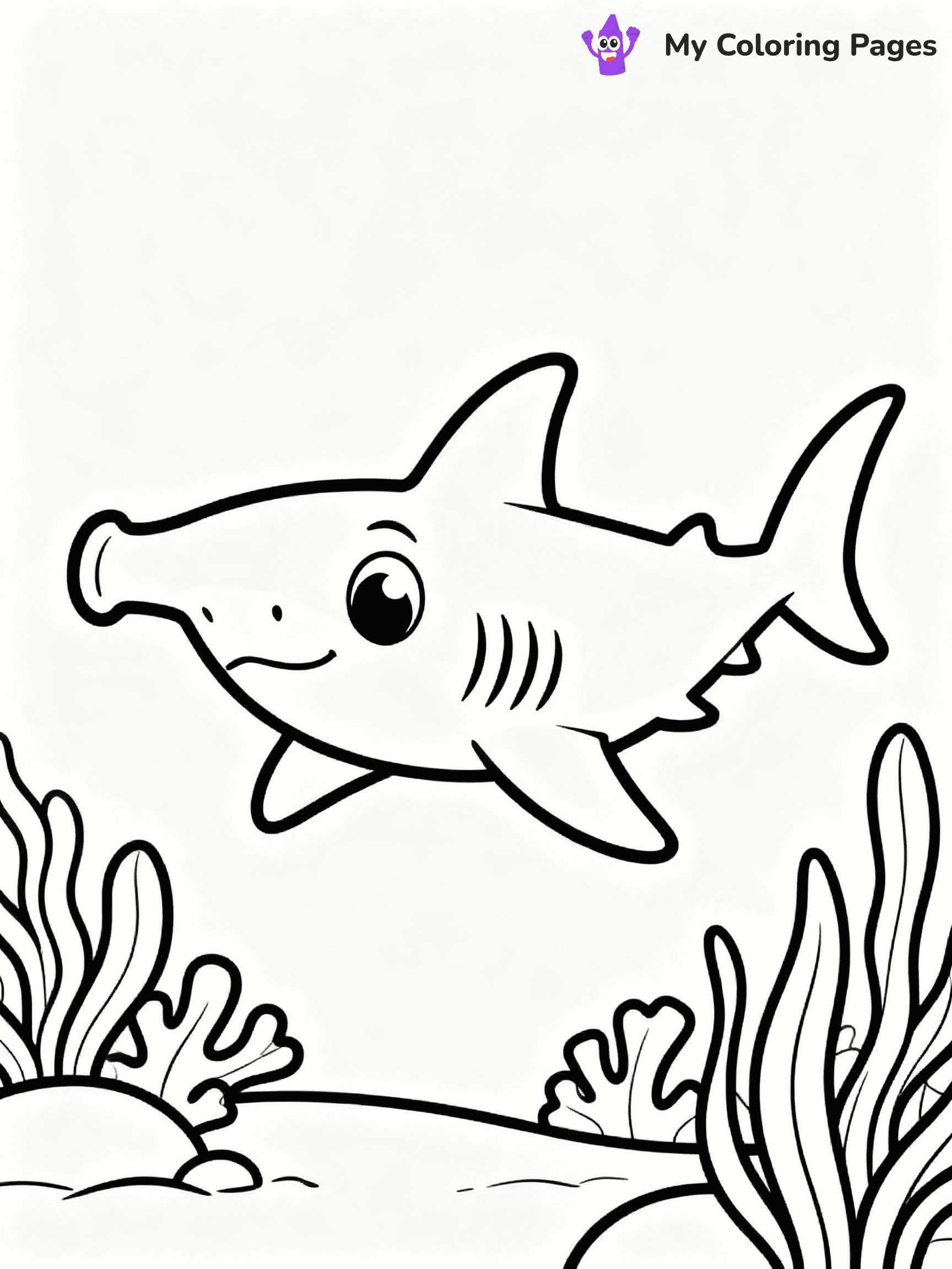 ⚠️ CRITICAL REQUIREMENT - ABSOLUTE BLACK AND WHITE ONLY ⚠️
This MUST be a BLACK AND WHITE line drawing ONLY. NO COLORS whatsoever.
- ONLY pure black lines (#000000) on pure white background (#FFFFFF)
- ABSOLUTELY NO colors, NO shading, NO gradients, NO grayscale
- If there are ANY colors in the output, the image is REJECTED
- This is a COLORING PAGE - meant to be COLORED IN by children
- The output must be UNCOLORED line art ready for coloring
⚠️ SUBJECT TO DRAW: Hammerhead shark swimming, wide eyes, unique head shape, ocean plants in the background, cartoon style
(REMEMBER: Output must be BLACK AND WHITE line art only, NOT colored!)
# COLORING PAGE: BLACK OUTLINES ONLY - WHITE BACKGROUND MANDATORY
Create a **coloring book page** using EXACTLY two values: black lines, white space.
## NON-NEGOTIABLE BINARY RULES
- **ONLY #000000 (black) and #FFFFFF (white)** - NO other values exist
- **EVERY PIXEL = BLACK OR WHITE** - no gray/shading/antialiasing
- **WHITE BACKGROUND MANDATORY** - entire canvas stays white
- **ALL SHAPES HOLLOW** - everything is empty outlines waiting to be colored
- **FORBIDDEN:** fills, shading, gradients, patterns, textures, colors
- **NO SOLID REGIONS** - if it's not a thin line, it's wrong
## Universal Line Standards
- Black outlines ONLY - thin, uniform weight
- Every shape completely empty inside
- Closed contours suitable for coloring
- Simple flat illustration - zero depth/3D/realism
- **Style:** Whimsical Doodle Art Alley - rounded, friendly outlines (unless specified)
## Everything = Outline Only
- Characters/animals: hollow shapes
- Objects/clothing: empty contours
- Backgrounds/scenery: line work only
- Natural elements: outlined forms
- Dark/night areas: don't exist (use outlined symbols)
- Textures/patterns: convert to simple lines
## The Test
Can a child color EVERY white space with crayons? If any area is pre-filled/shaded/gray or colored in, it FAILS. Every shape must be waiting to receive color.
**FINAL OUTPUT**: Binary coloring page. Black lines define shapes. White spaces ready for coloring. Nothing else exists. No exceptions. Print-ready.
⚠️ FINAL REMINDER: Draw the subject "Hammerhead shark swimming, wide eyes, unique head shape, ocean plants in the background, cartoon style" as BLACK AND WHITE line art. Zero colors in output.