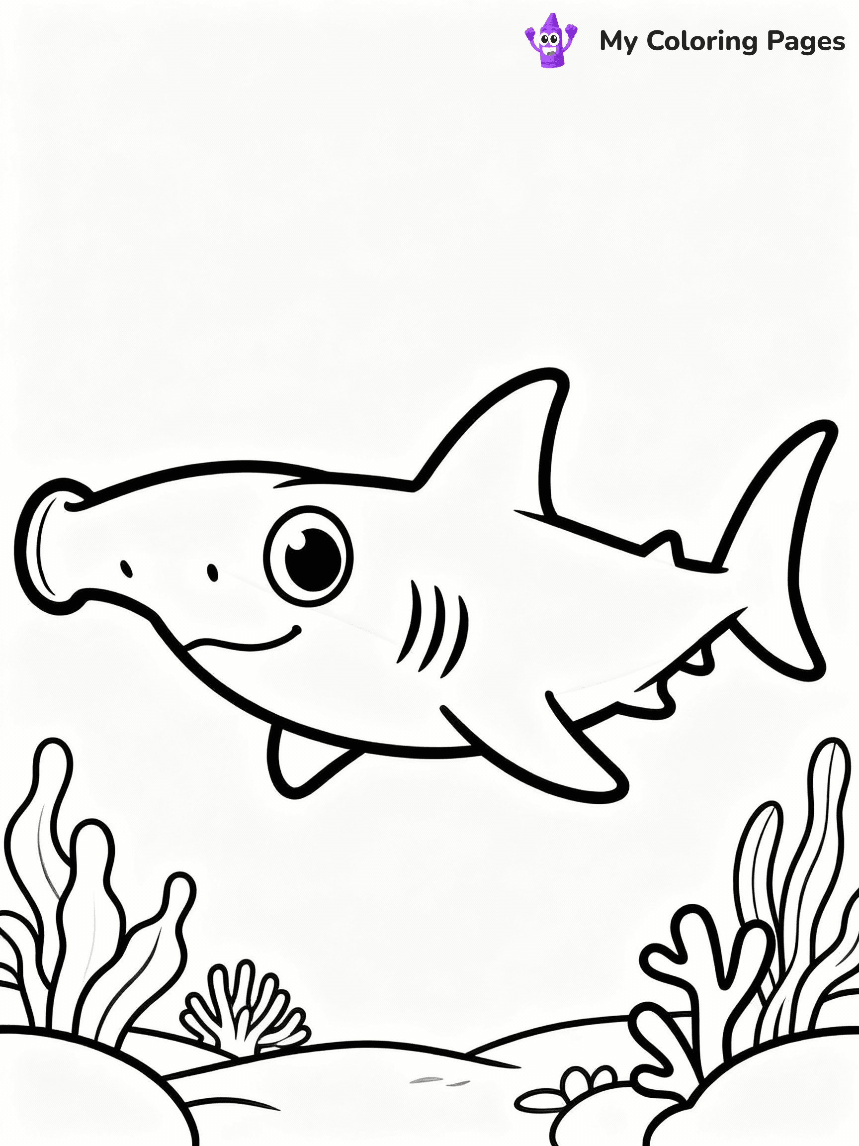 ⚠️ CRITICAL REQUIREMENT - ABSOLUTE BLACK AND WHITE ONLY ⚠️
This MUST be a BLACK AND WHITE line drawing ONLY. NO COLORS whatsoever.
- ONLY pure black lines (#000000) on pure white background (#FFFFFF)
- ABSOLUTELY NO colors, NO shading, NO gradients, NO grayscale
- If there are ANY colors in the output, the image is REJECTED
- This is a COLORING PAGE - meant to be COLORED IN by children
- The output must be UNCOLORED line art ready for coloring
⚠️ SUBJECT TO DRAW: Hammerhead shark swimming, wide eyes, unique head shape, ocean plants in the background, cartoon style
(REMEMBER: Output must be BLACK AND WHITE line art only, NOT colored!)
# COLORING PAGE: BLACK OUTLINES ONLY - WHITE BACKGROUND MANDATORY
Create a **coloring book page** using EXACTLY two values: black lines, white space.
## NON-NEGOTIABLE BINARY RULES
- **ONLY #000000 (black) and #FFFFFF (white)** - NO other values exist
- **EVERY PIXEL = BLACK OR WHITE** - no gray/shading/antialiasing
- **WHITE BACKGROUND MANDATORY** - entire canvas stays white
- **ALL SHAPES HOLLOW** - everything is empty outlines waiting to be colored
- **FORBIDDEN:** fills, shading, gradients, patterns, textures, colors
- **NO SOLID REGIONS** - if it's not a thin line, it's wrong
## Universal Line Standards
- Black outlines ONLY - thin, uniform weight
- Every shape completely empty inside
- Closed contours suitable for coloring
- Simple flat illustration - zero depth/3D/realism
- **Style:** Whimsical Doodle Art Alley - rounded, friendly outlines (unless specified)
## Everything = Outline Only
- Characters/animals: hollow shapes
- Objects/clothing: empty contours
- Backgrounds/scenery: line work only
- Natural elements: outlined forms
- Dark/night areas: don't exist (use outlined symbols)
- Textures/patterns: convert to simple lines
## The Test
Can a child color EVERY white space with crayons? If any area is pre-filled/shaded/gray or colored in, it FAILS. Every shape must be waiting to receive color.
**FINAL OUTPUT**: Binary coloring page. Black lines define shapes. White spaces ready for coloring. Nothing else exists. No exceptions. Print-ready.
⚠️ FINAL REMINDER: Draw the subject "Hammerhead shark swimming, wide eyes, unique head shape, ocean plants in the background, cartoon style" as BLACK AND WHITE line art. Zero colors in output.