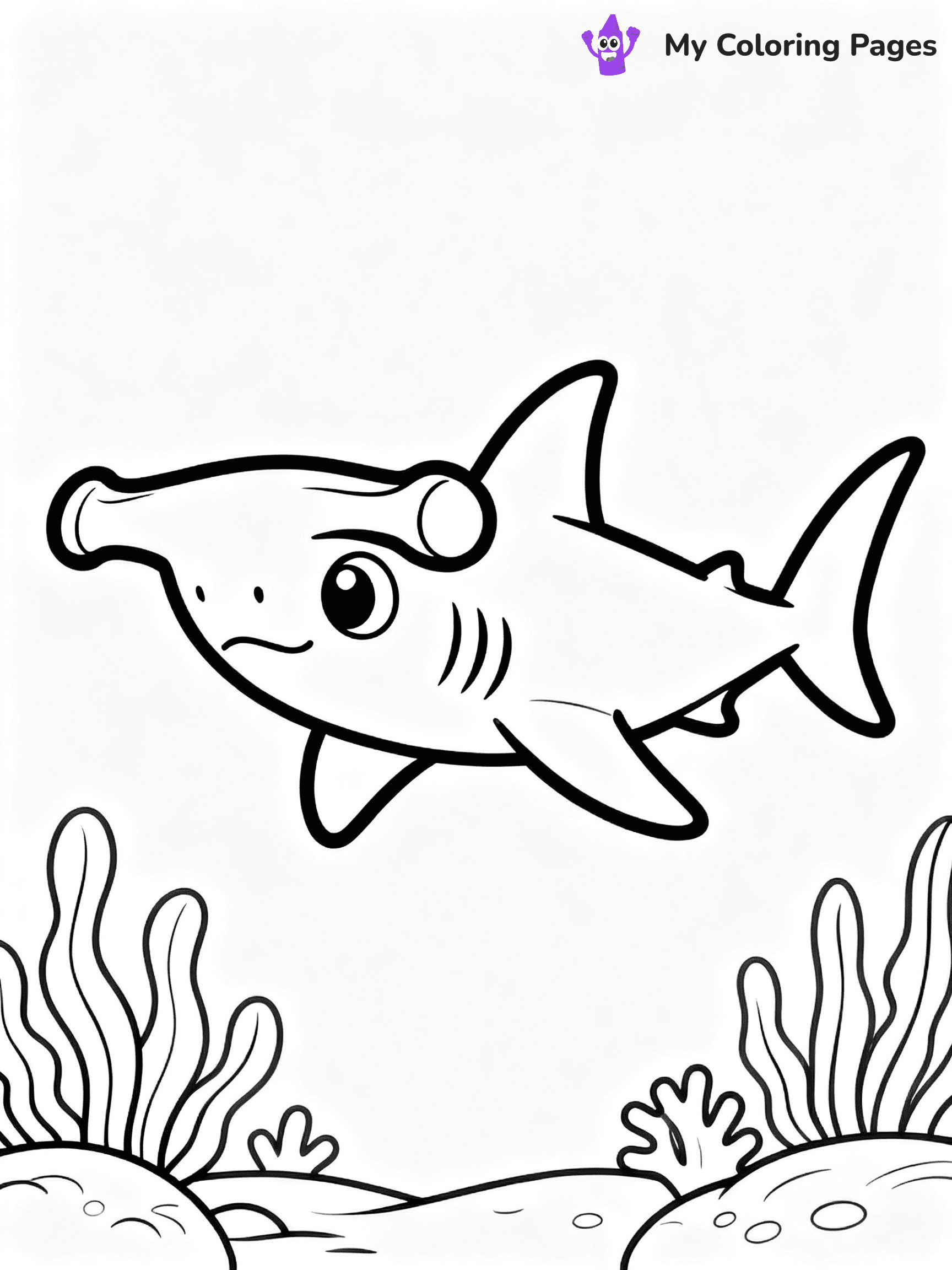 ⚠️ CRITICAL REQUIREMENT - ABSOLUTE BLACK AND WHITE ONLY ⚠️
This MUST be a BLACK AND WHITE line drawing ONLY. NO COLORS whatsoever.
- ONLY pure black lines (#000000) on pure white background (#FFFFFF)
- ABSOLUTELY NO colors, NO shading, NO gradients, NO grayscale
- If there are ANY colors in the output, the image is REJECTED
- This is a COLORING PAGE - meant to be COLORED IN by children
- The output must be UNCOLORED line art ready for coloring
⚠️ SUBJECT TO DRAW: Hammerhead shark swimming, wide eyes, unique head shape, ocean plants in the background, cartoon style
(REMEMBER: Output must be BLACK AND WHITE line art only, NOT colored!)
# COLORING PAGE: BLACK OUTLINES ONLY - WHITE BACKGROUND MANDATORY
Create a **coloring book page** using EXACTLY two values: black lines, white space.
## NON-NEGOTIABLE BINARY RULES
- **ONLY #000000 (black) and #FFFFFF (white)** - NO other values exist
- **EVERY PIXEL = BLACK OR WHITE** - no gray/shading/antialiasing
- **WHITE BACKGROUND MANDATORY** - entire canvas stays white
- **ALL SHAPES HOLLOW** - everything is empty outlines waiting to be colored
- **FORBIDDEN:** fills, shading, gradients, patterns, textures, colors
- **NO SOLID REGIONS** - if it's not a thin line, it's wrong
## Universal Line Standards
- Black outlines ONLY - thin, uniform weight
- Every shape completely empty inside
- Closed contours suitable for coloring
- Simple flat illustration - zero depth/3D/realism
- **Style:** Whimsical Doodle Art Alley - rounded, friendly outlines (unless specified)
## Everything = Outline Only
- Characters/animals: hollow shapes
- Objects/clothing: empty contours
- Backgrounds/scenery: line work only
- Natural elements: outlined forms
- Dark/night areas: don't exist (use outlined symbols)
- Textures/patterns: convert to simple lines
## The Test
Can a child color EVERY white space with crayons? If any area is pre-filled/shaded/gray or colored in, it FAILS. Every shape must be waiting to receive color.
**FINAL OUTPUT**: Binary coloring page. Black lines define shapes. White spaces ready for coloring. Nothing else exists. No exceptions. Print-ready.
⚠️ FINAL REMINDER: Draw the subject "Hammerhead shark swimming, wide eyes, unique head shape, ocean plants in the background, cartoon style" as BLACK AND WHITE line art. Zero colors in output.