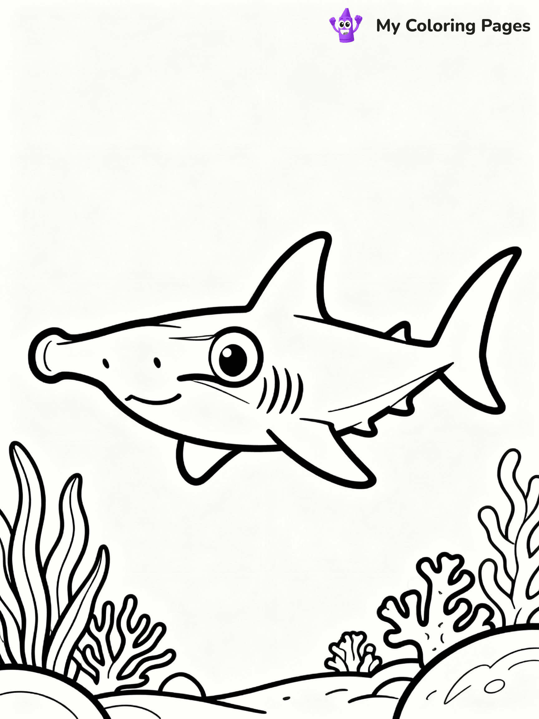 ⚠️ CRITICAL REQUIREMENT - ABSOLUTE BLACK AND WHITE ONLY ⚠️
This MUST be a BLACK AND WHITE line drawing ONLY. NO COLORS whatsoever.
- ONLY pure black lines (#000000) on pure white background (#FFFFFF)
- ABSOLUTELY NO colors, NO shading, NO gradients, NO grayscale
- If there are ANY colors in the output, the image is REJECTED
- This is a COLORING PAGE - meant to be COLORED IN by children
- The output must be UNCOLORED line art ready for coloring
⚠️ SUBJECT TO DRAW: Hammerhead shark swimming, wide eyes, unique head shape, ocean plants in the background, cartoon style
(REMEMBER: Output must be BLACK AND WHITE line art only, NOT colored!)
# COLORING PAGE: BLACK OUTLINES ONLY - WHITE BACKGROUND MANDATORY
Create a **coloring book page** using EXACTLY two values: black lines, white space.
## NON-NEGOTIABLE BINARY RULES
- **ONLY #000000 (black) and #FFFFFF (white)** - NO other values exist
- **EVERY PIXEL = BLACK OR WHITE** - no gray/shading/antialiasing
- **WHITE BACKGROUND MANDATORY** - entire canvas stays white
- **ALL SHAPES HOLLOW** - everything is empty outlines waiting to be colored
- **FORBIDDEN:** fills, shading, gradients, patterns, textures, colors
- **NO SOLID REGIONS** - if it's not a thin line, it's wrong
## Universal Line Standards
- Black outlines ONLY - thin, uniform weight
- Every shape completely empty inside
- Closed contours suitable for coloring
- Simple flat illustration - zero depth/3D/realism
- **Style:** Whimsical Doodle Art Alley - rounded, friendly outlines (unless specified)
## Everything = Outline Only
- Characters/animals: hollow shapes
- Objects/clothing: empty contours
- Backgrounds/scenery: line work only
- Natural elements: outlined forms
- Dark/night areas: don't exist (use outlined symbols)
- Textures/patterns: convert to simple lines
## The Test
Can a child color EVERY white space with crayons? If any area is pre-filled/shaded/gray or colored in, it FAILS. Every shape must be waiting to receive color.
**FINAL OUTPUT**: Binary coloring page. Black lines define shapes. White spaces ready for coloring. Nothing else exists. No exceptions. Print-ready.
⚠️ FINAL REMINDER: Draw the subject "Hammerhead shark swimming, wide eyes, unique head shape, ocean plants in the background, cartoon style" as BLACK AND WHITE line art. Zero colors in output.