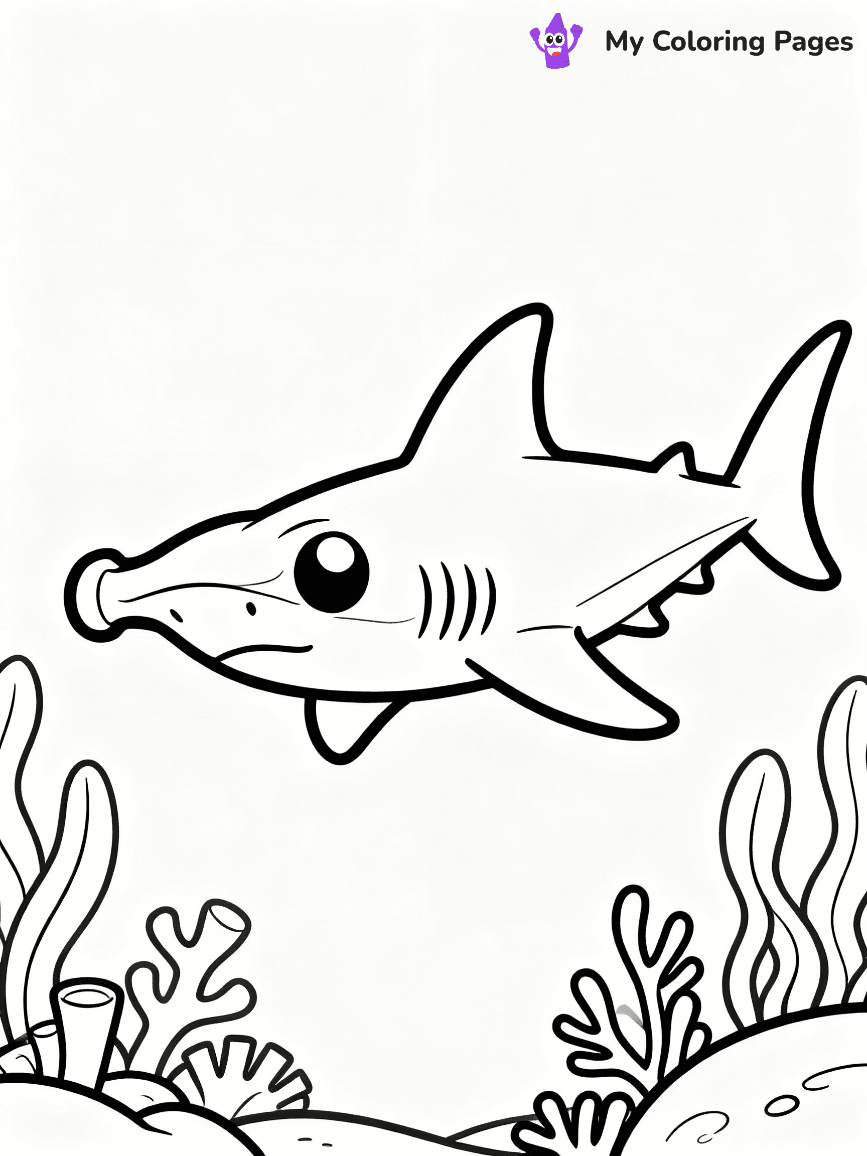 ⚠️ CRITICAL REQUIREMENT - ABSOLUTE BLACK AND WHITE ONLY ⚠️
This MUST be a BLACK AND WHITE line drawing ONLY. NO COLORS whatsoever.
- ONLY pure black lines (#000000) on pure white background (#FFFFFF)
- ABSOLUTELY NO colors, NO shading, NO gradients, NO grayscale
- If there are ANY colors in the output, the image is REJECTED
- This is a COLORING PAGE - meant to be COLORED IN by children
- The output must be UNCOLORED line art ready for coloring
⚠️ SUBJECT TO DRAW: Hammerhead shark swimming, wide eyes, unique head shape, ocean plants in the background, cartoon style
(REMEMBER: Output must be BLACK AND WHITE line art only, NOT colored!)
# COLORING PAGE: BLACK OUTLINES ONLY - WHITE BACKGROUND MANDATORY
Create a **coloring book page** using EXACTLY two values: black lines, white space.
## NON-NEGOTIABLE BINARY RULES
- **ONLY #000000 (black) and #FFFFFF (white)** - NO other values exist
- **EVERY PIXEL = BLACK OR WHITE** - no gray/shading/antialiasing
- **WHITE BACKGROUND MANDATORY** - entire canvas stays white
- **ALL SHAPES HOLLOW** - everything is empty outlines waiting to be colored
- **FORBIDDEN:** fills, shading, gradients, patterns, textures, colors
- **NO SOLID REGIONS** - if it's not a thin line, it's wrong
## Universal Line Standards
- Black outlines ONLY - thin, uniform weight
- Every shape completely empty inside
- Closed contours suitable for coloring
- Simple flat illustration - zero depth/3D/realism
- **Style:** Whimsical Doodle Art Alley - rounded, friendly outlines (unless specified)
## Everything = Outline Only
- Characters/animals: hollow shapes
- Objects/clothing: empty contours
- Backgrounds/scenery: line work only
- Natural elements: outlined forms
- Dark/night areas: don't exist (use outlined symbols)
- Textures/patterns: convert to simple lines
## The Test
Can a child color EVERY white space with crayons? If any area is pre-filled/shaded/gray or colored in, it FAILS. Every shape must be waiting to receive color.
**FINAL OUTPUT**: Binary coloring page. Black lines define shapes. White spaces ready for coloring. Nothing else exists. No exceptions. Print-ready.
⚠️ FINAL REMINDER: Draw the subject "Hammerhead shark swimming, wide eyes, unique head shape, ocean plants in the background, cartoon style" as BLACK AND WHITE line art. Zero colors in output.
