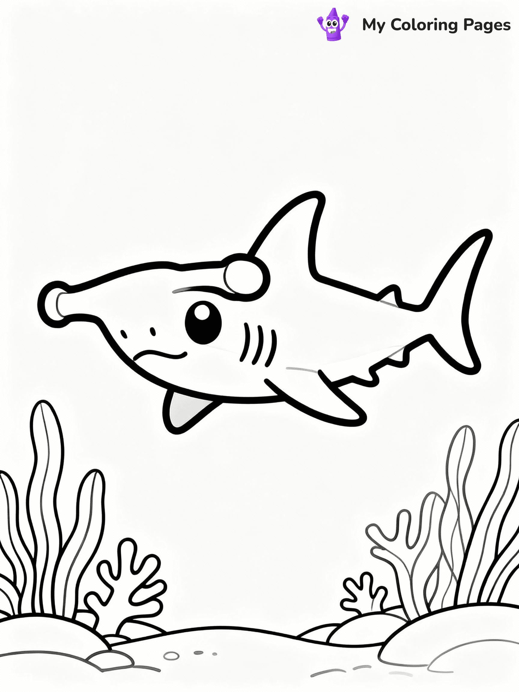 ⚠️ CRITICAL REQUIREMENT - ABSOLUTE BLACK AND WHITE ONLY ⚠️
This MUST be a BLACK AND WHITE line drawing ONLY. NO COLORS whatsoever.
- ONLY pure black lines (#000000) on pure white background (#FFFFFF)
- ABSOLUTELY NO colors, NO shading, NO gradients, NO grayscale
- If there are ANY colors in the output, the image is REJECTED
- This is a COLORING PAGE - meant to be COLORED IN by children
- The output must be UNCOLORED line art ready for coloring
⚠️ SUBJECT TO DRAW: Hammerhead shark swimming, wide eyes, unique head shape, ocean plants in the background, cartoon style
(REMEMBER: Output must be BLACK AND WHITE line art only, NOT colored!)
# COLORING PAGE: BLACK OUTLINES ONLY - WHITE BACKGROUND MANDATORY
Create a **coloring book page** using EXACTLY two values: black lines, white space.
## NON-NEGOTIABLE BINARY RULES
- **ONLY #000000 (black) and #FFFFFF (white)** - NO other values exist
- **EVERY PIXEL = BLACK OR WHITE** - no gray/shading/antialiasing
- **WHITE BACKGROUND MANDATORY** - entire canvas stays white
- **ALL SHAPES HOLLOW** - everything is empty outlines waiting to be colored
- **FORBIDDEN:** fills, shading, gradients, patterns, textures, colors
- **NO SOLID REGIONS** - if it's not a thin line, it's wrong
## Universal Line Standards
- Black outlines ONLY - thin, uniform weight
- Every shape completely empty inside
- Closed contours suitable for coloring
- Simple flat illustration - zero depth/3D/realism
- **Style:** Whimsical Doodle Art Alley - rounded, friendly outlines (unless specified)
## Everything = Outline Only
- Characters/animals: hollow shapes
- Objects/clothing: empty contours
- Backgrounds/scenery: line work only
- Natural elements: outlined forms
- Dark/night areas: don't exist (use outlined symbols)
- Textures/patterns: convert to simple lines
## The Test
Can a child color EVERY white space with crayons? If any area is pre-filled/shaded/gray or colored in, it FAILS. Every shape must be waiting to receive color.
**FINAL OUTPUT**: Binary coloring page. Black lines define shapes. White spaces ready for coloring. Nothing else exists. No exceptions. Print-ready.
⚠️ FINAL REMINDER: Draw the subject "Hammerhead shark swimming, wide eyes, unique head shape, ocean plants in the background, cartoon style" as BLACK AND WHITE line art. Zero colors in output.