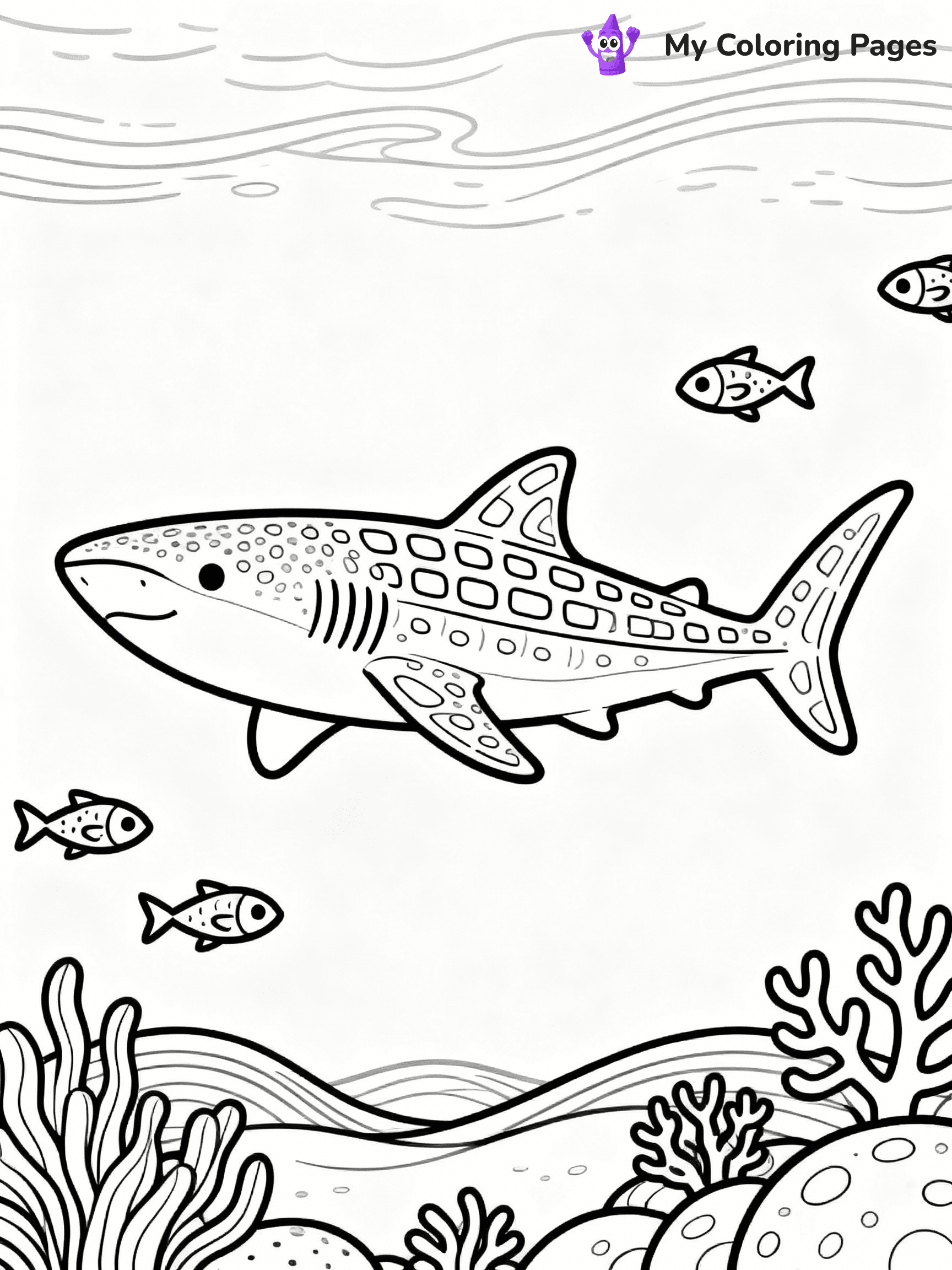 ⚠️ CRITICAL REQUIREMENT - ABSOLUTE BLACK AND WHITE ONLY ⚠️
This MUST be a BLACK AND WHITE line drawing ONLY. NO COLORS whatsoever.
- ONLY pure black lines (#000000) on pure white background (#FFFFFF)
- ABSOLUTELY NO colors, NO shading, NO gradients, NO grayscale
- If there are ANY colors in the output, the image is REJECTED
- This is a COLORING PAGE - meant to be COLORED IN by children
- The output must be UNCOLORED line art ready for coloring
⚠️ SUBJECT TO DRAW: Whale shark gliding gently, patterned skin, surrounded by small fish, serene ocean environment, realistic style
(REMEMBER: Output must be BLACK AND WHITE line art only, NOT colored!)
# COLORING PAGE: BLACK OUTLINES ONLY - WHITE BACKGROUND MANDATORY
Create a **coloring book page** using EXACTLY two values: black lines, white space.
## NON-NEGOTIABLE BINARY RULES
- **ONLY #000000 (black) and #FFFFFF (white)** - NO other values exist
- **EVERY PIXEL = BLACK OR WHITE** - no gray/shading/antialiasing
- **WHITE BACKGROUND MANDATORY** - entire canvas stays white
- **ALL SHAPES HOLLOW** - everything is empty outlines waiting to be colored
- **FORBIDDEN:** fills, shading, gradients, patterns, textures, colors
- **NO SOLID REGIONS** - if it's not a thin line, it's wrong
## Universal Line Standards
- Black outlines ONLY - thin, uniform weight
- Every shape completely empty inside
- Closed contours suitable for coloring
- Simple flat illustration - zero depth/3D/realism
- **Style:** Whimsical Doodle Art Alley - rounded, friendly outlines (unless specified)
## Everything = Outline Only
- Characters/animals: hollow shapes
- Objects/clothing: empty contours
- Backgrounds/scenery: line work only
- Natural elements: outlined forms
- Dark/night areas: don't exist (use outlined symbols)
- Textures/patterns: convert to simple lines
## The Test
Can a child color EVERY white space with crayons? If any area is pre-filled/shaded/gray or colored in, it FAILS. Every shape must be waiting to receive color.
**FINAL OUTPUT**: Binary coloring page. Black lines define shapes. White spaces ready for coloring. Nothing else exists. No exceptions. Print-ready.
⚠️ FINAL REMINDER: Draw the subject "Whale shark gliding gently, patterned skin, surrounded by small fish, serene ocean environment, realistic style" as BLACK AND WHITE line art. Zero colors in output.