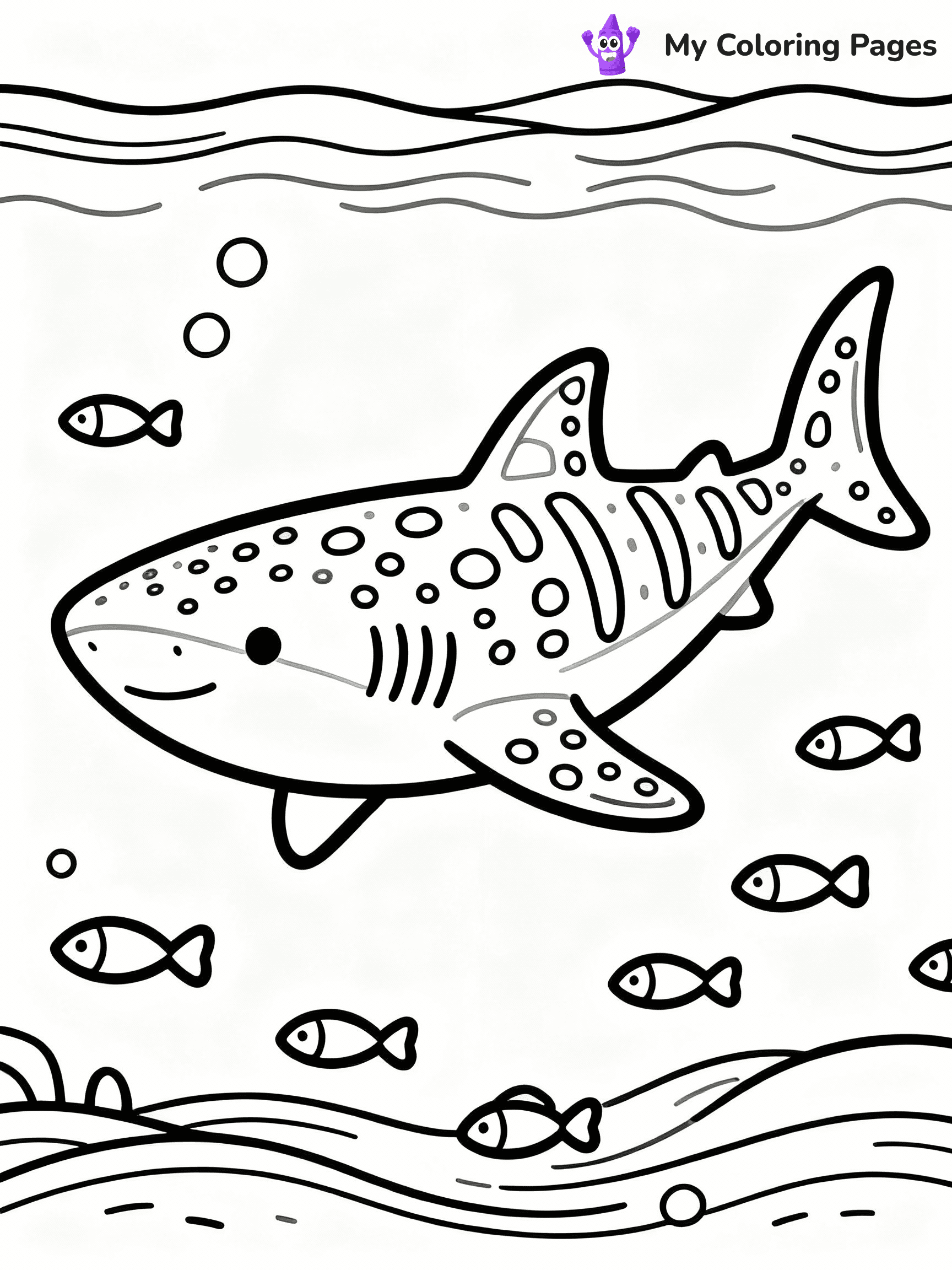 ⚠️ CRITICAL REQUIREMENT - ABSOLUTE BLACK AND WHITE ONLY ⚠️
This MUST be a BLACK AND WHITE line drawing ONLY. NO COLORS whatsoever.
- ONLY pure black lines (#000000) on pure white background (#FFFFFF)
- ABSOLUTELY NO colors, NO shading, NO gradients, NO grayscale
- If there are ANY colors in the output, the image is REJECTED
- This is a COLORING PAGE - meant to be COLORED IN by children
- The output must be UNCOLORED line art ready for coloring
⚠️ SUBJECT TO DRAW: Whale shark gliding gently, patterned skin, surrounded by small fish, serene ocean environment, realistic style
(REMEMBER: Output must be BLACK AND WHITE line art only, NOT colored!)
# COLORING PAGE: BLACK OUTLINES ONLY - WHITE BACKGROUND MANDATORY
Create a **coloring book page** using EXACTLY two values: black lines, white space.
## NON-NEGOTIABLE BINARY RULES
- **ONLY #000000 (black) and #FFFFFF (white)** - NO other values exist
- **EVERY PIXEL = BLACK OR WHITE** - no gray/shading/antialiasing
- **WHITE BACKGROUND MANDATORY** - entire canvas stays white
- **ALL SHAPES HOLLOW** - everything is empty outlines waiting to be colored
- **FORBIDDEN:** fills, shading, gradients, patterns, textures, colors
- **NO SOLID REGIONS** - if it's not a thin line, it's wrong
## Universal Line Standards
- Black outlines ONLY - thin, uniform weight
- Every shape completely empty inside
- Closed contours suitable for coloring
- Simple flat illustration - zero depth/3D/realism
- **Style:** Whimsical Doodle Art Alley - rounded, friendly outlines (unless specified)
## Everything = Outline Only
- Characters/animals: hollow shapes
- Objects/clothing: empty contours
- Backgrounds/scenery: line work only
- Natural elements: outlined forms
- Dark/night areas: don't exist (use outlined symbols)
- Textures/patterns: convert to simple lines
## The Test
Can a child color EVERY white space with crayons? If any area is pre-filled/shaded/gray or colored in, it FAILS. Every shape must be waiting to receive color.
**FINAL OUTPUT**: Binary coloring page. Black lines define shapes. White spaces ready for coloring. Nothing else exists. No exceptions. Print-ready.
⚠️ FINAL REMINDER: Draw the subject "Whale shark gliding gently, patterned skin, surrounded by small fish, serene ocean environment, realistic style" as BLACK AND WHITE line art. Zero colors in output.