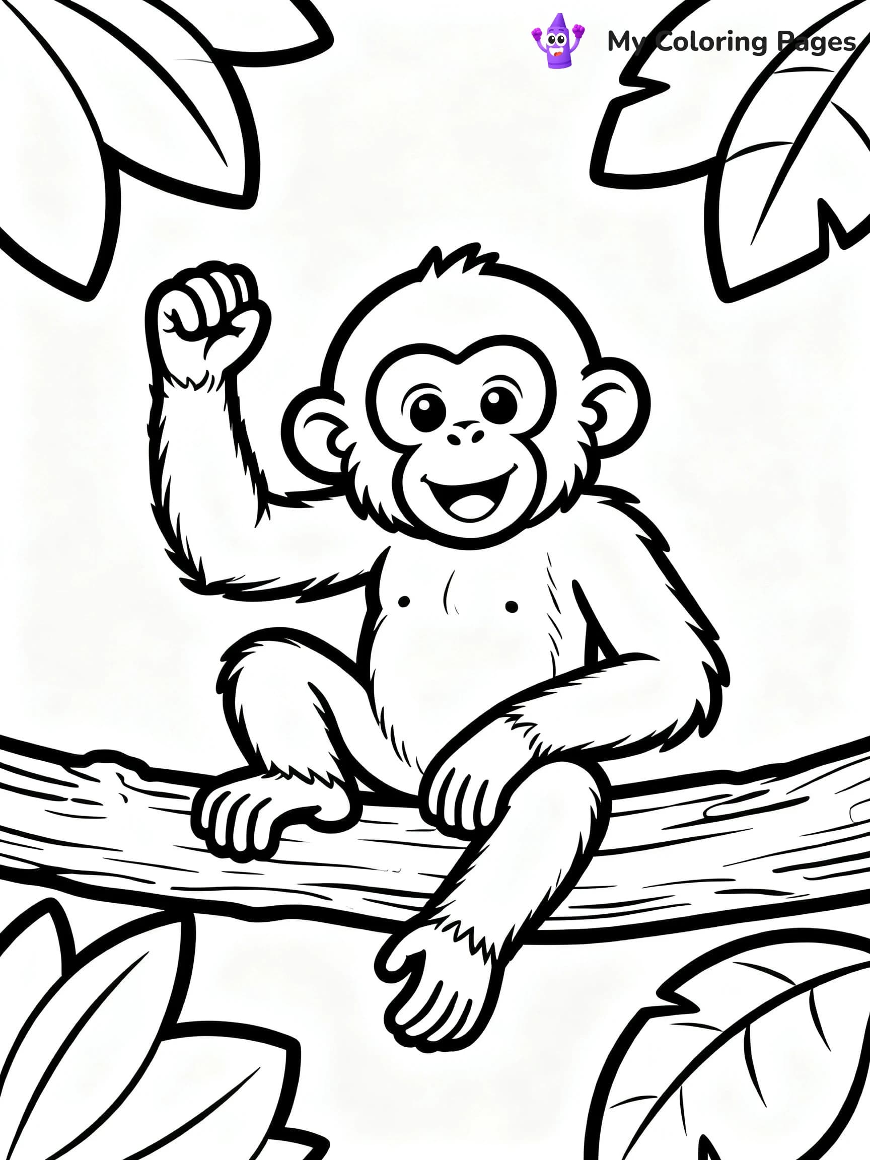 Orangutan Coloring Pages - 23