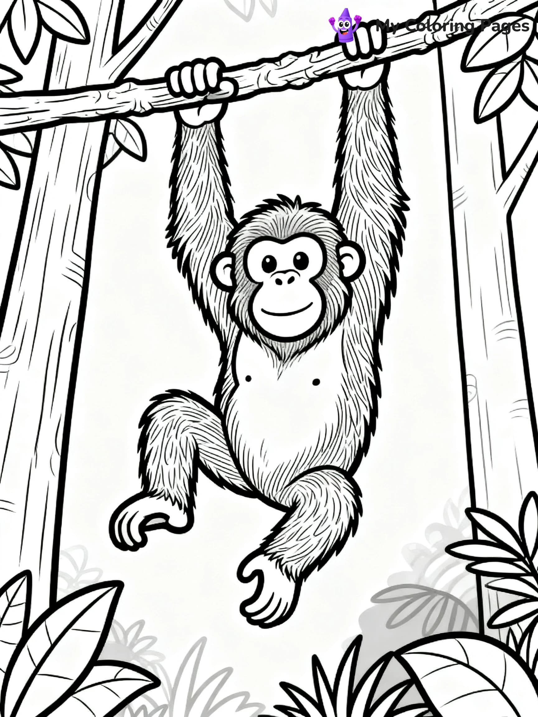 Orangutan Coloring Pages - 20
