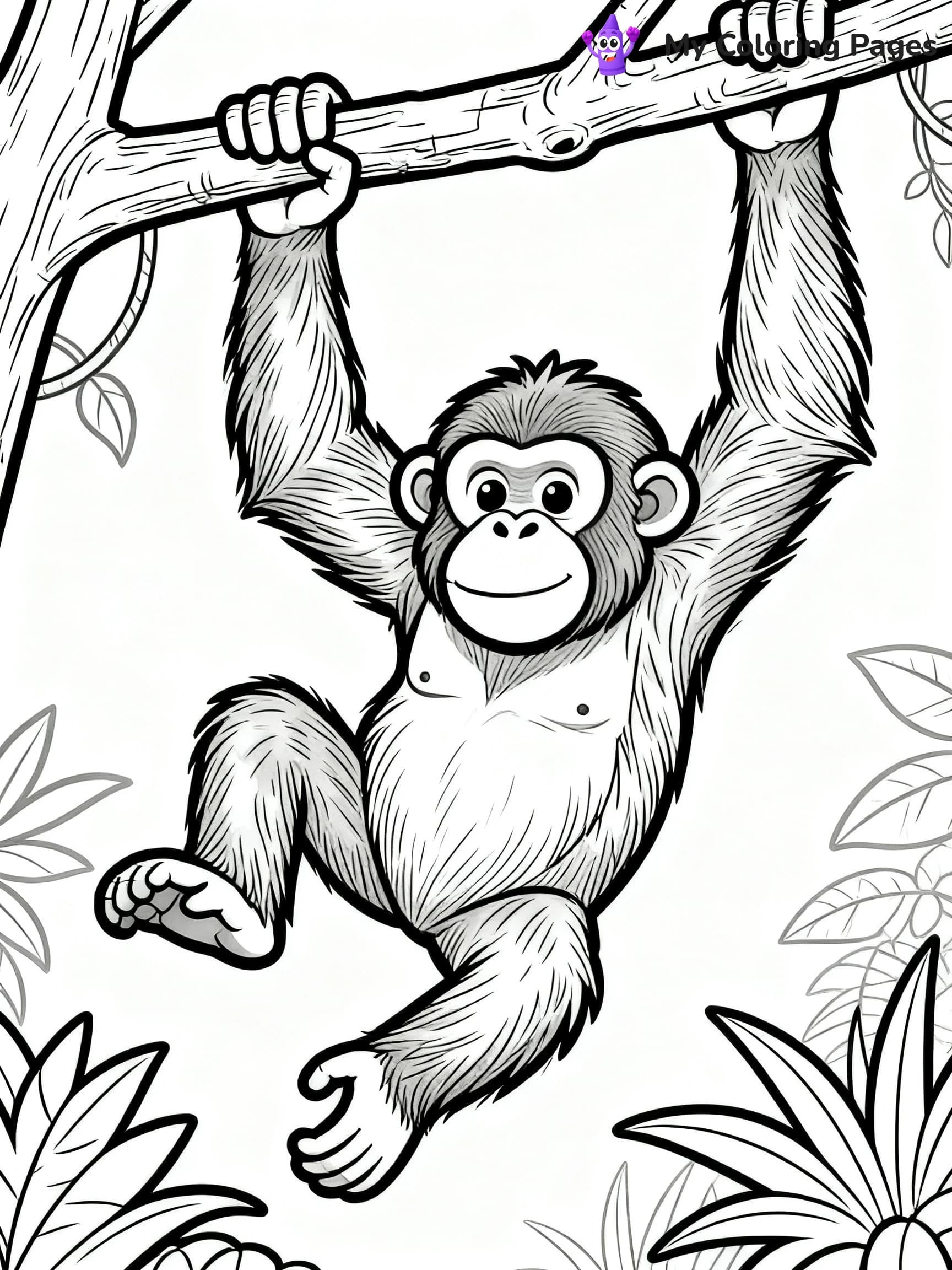 Orangutan Coloring Pages - 16