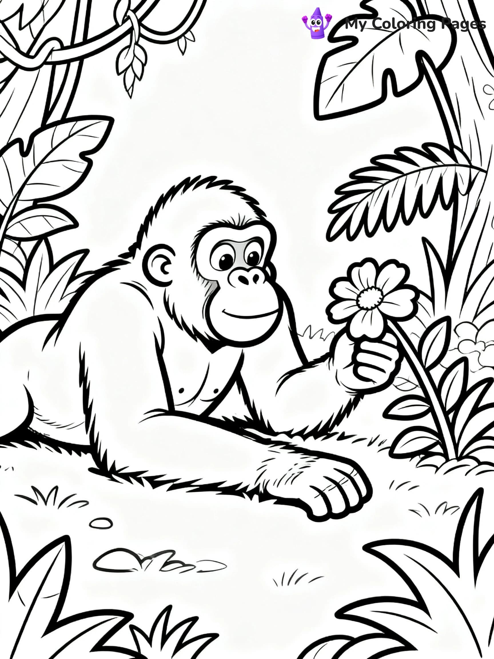 Orangutan Coloring Pages - 13
