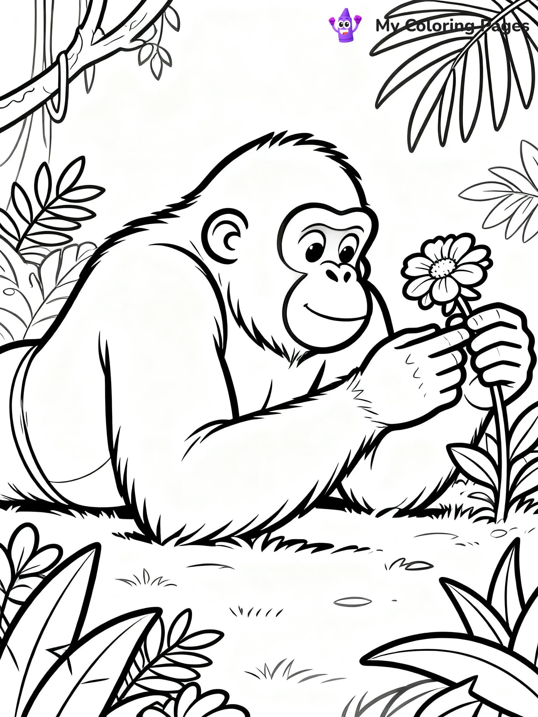 Orangutan Coloring Pages - 10