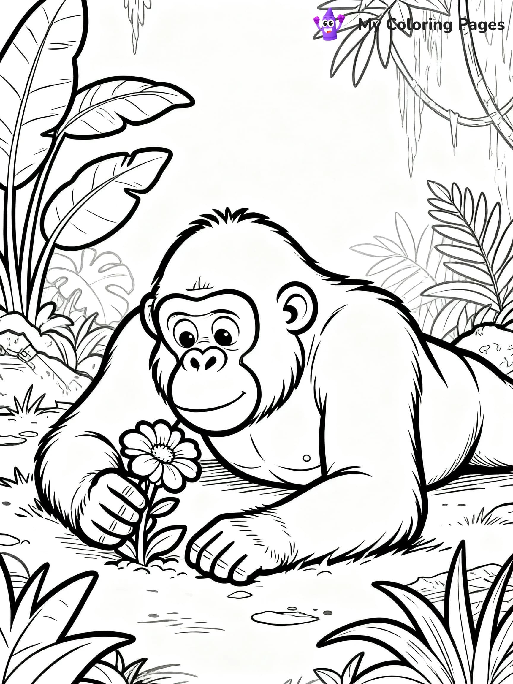 Orangutan Coloring Pages - 8