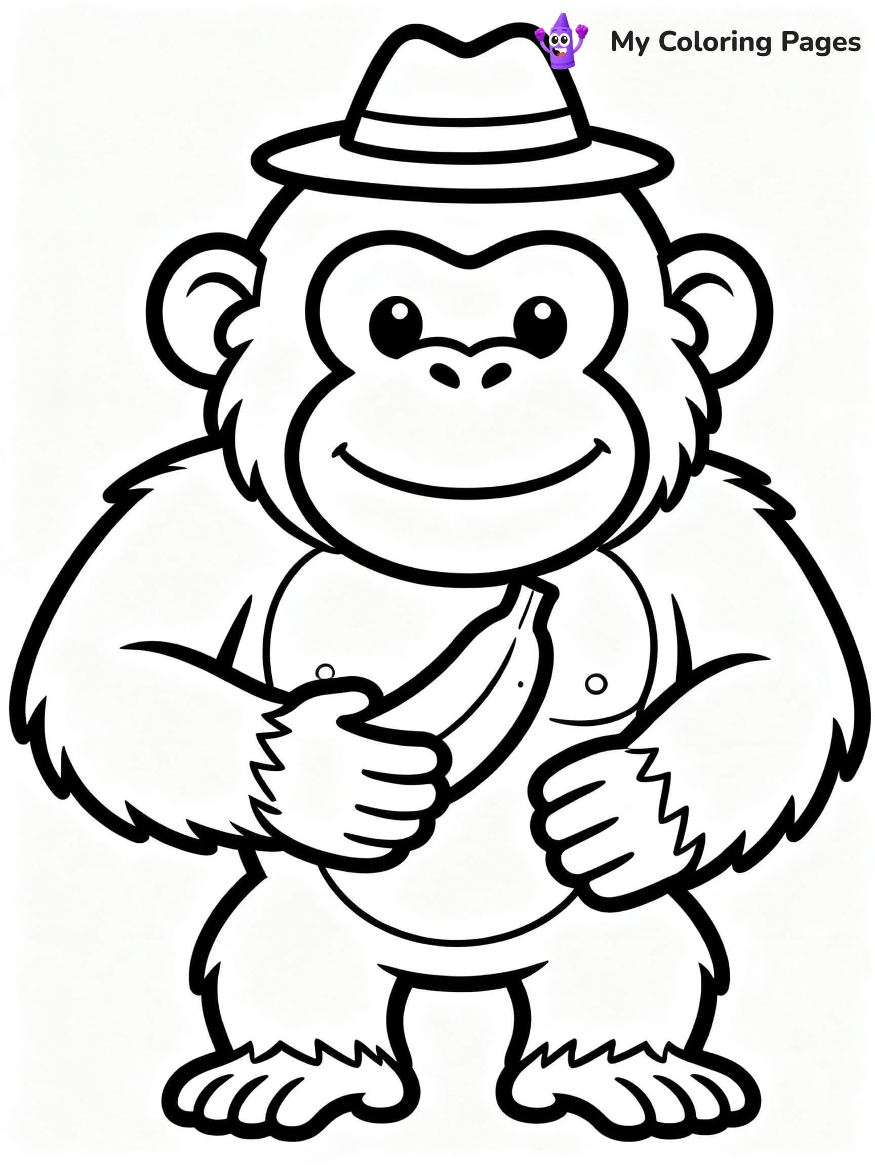 Orangutan Coloring Pages - 7