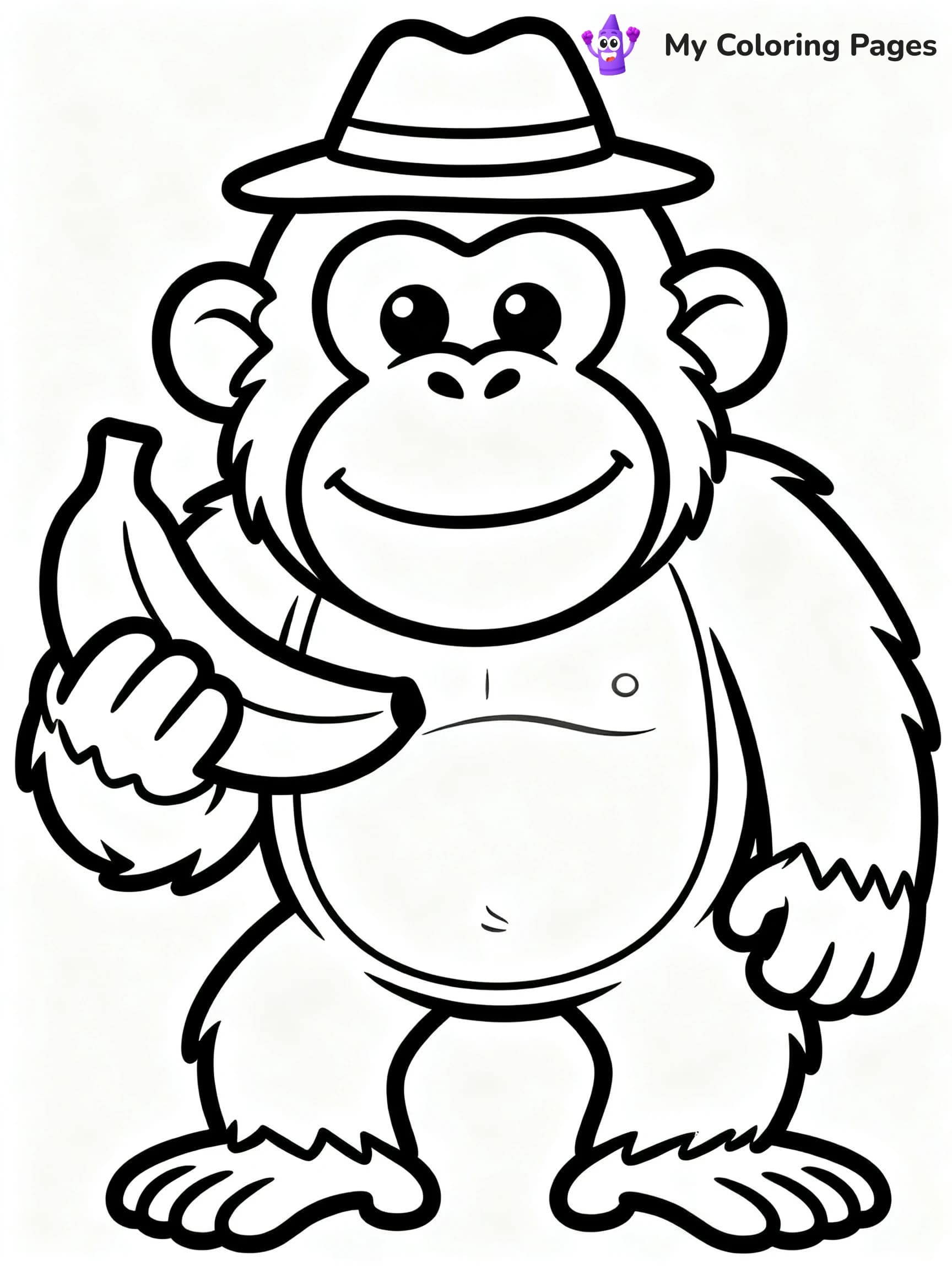 Orangutan Coloring Pages - 3