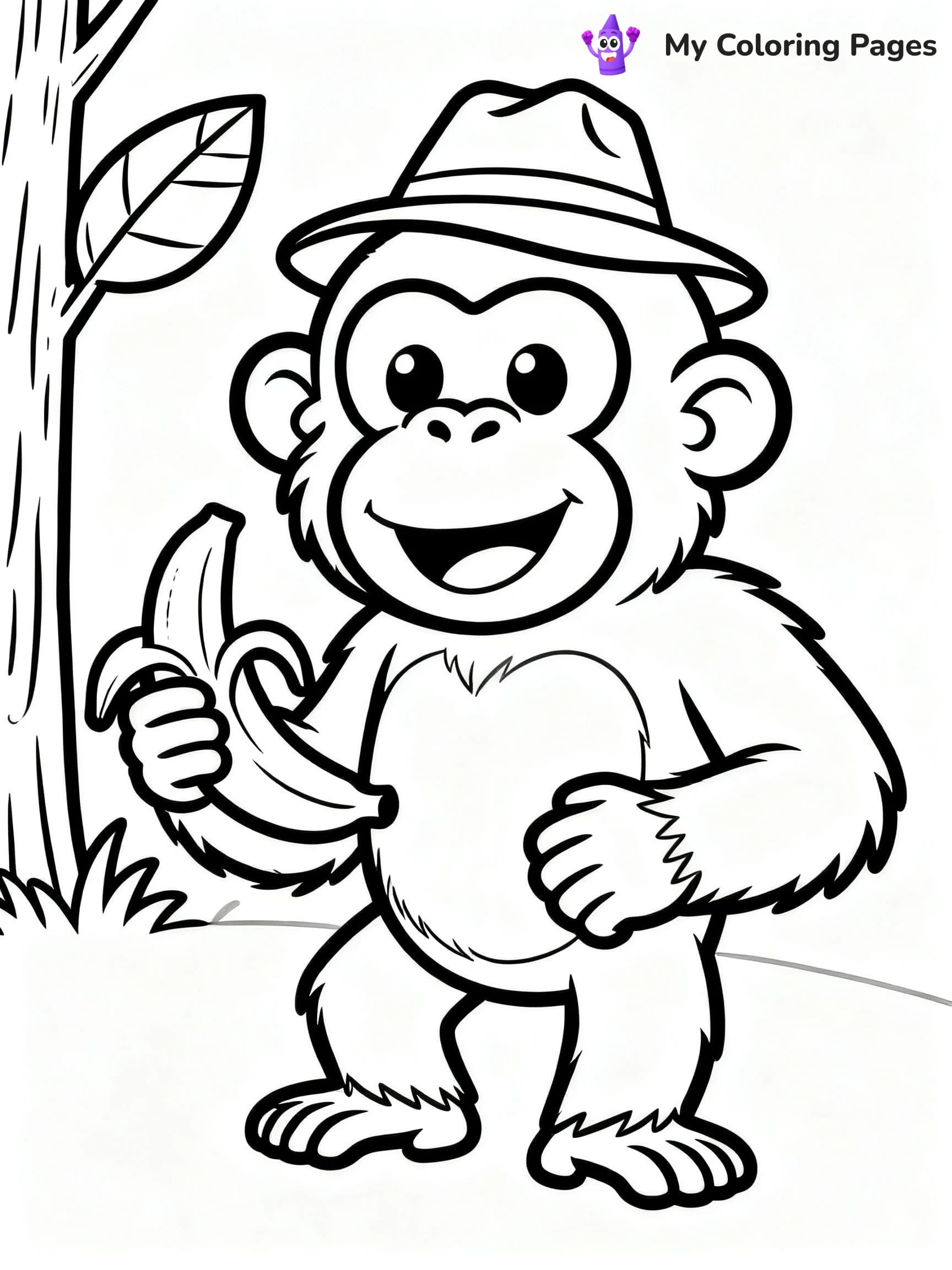 Orangutan Coloring Pages - 1