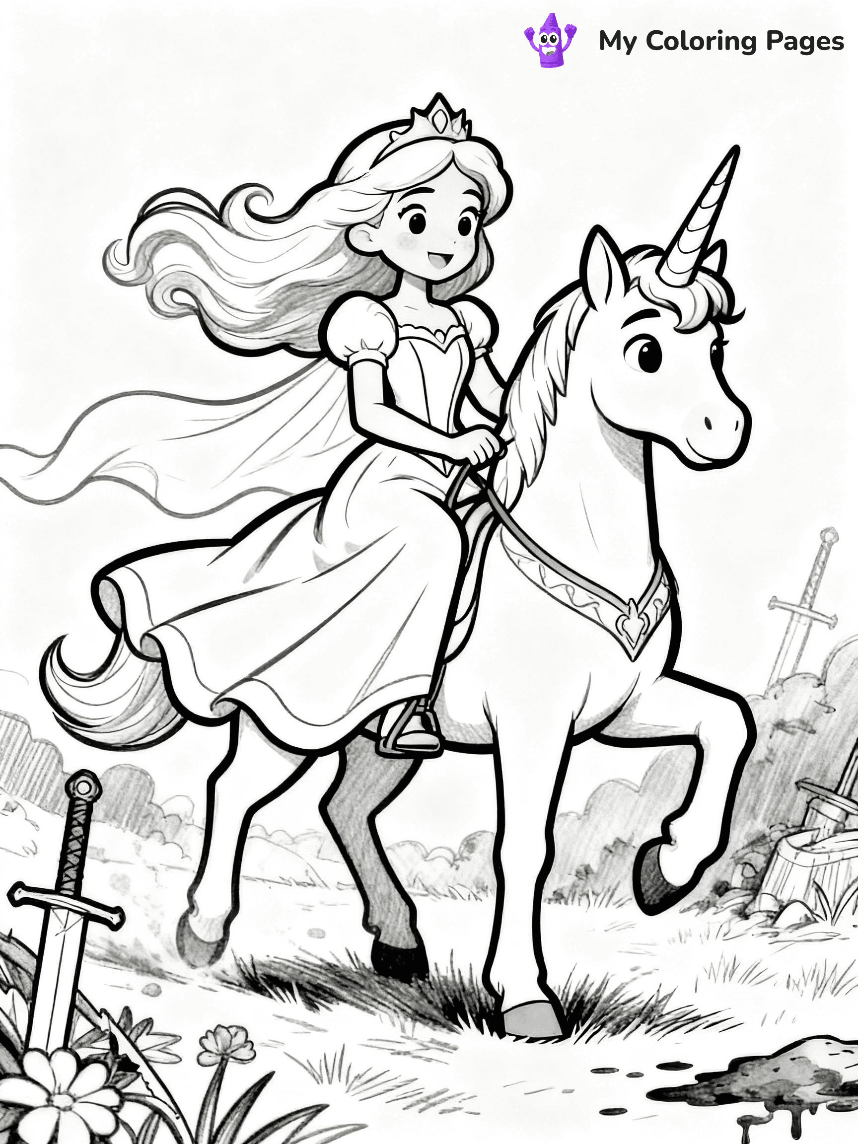 Princess Coloring Pages - 24