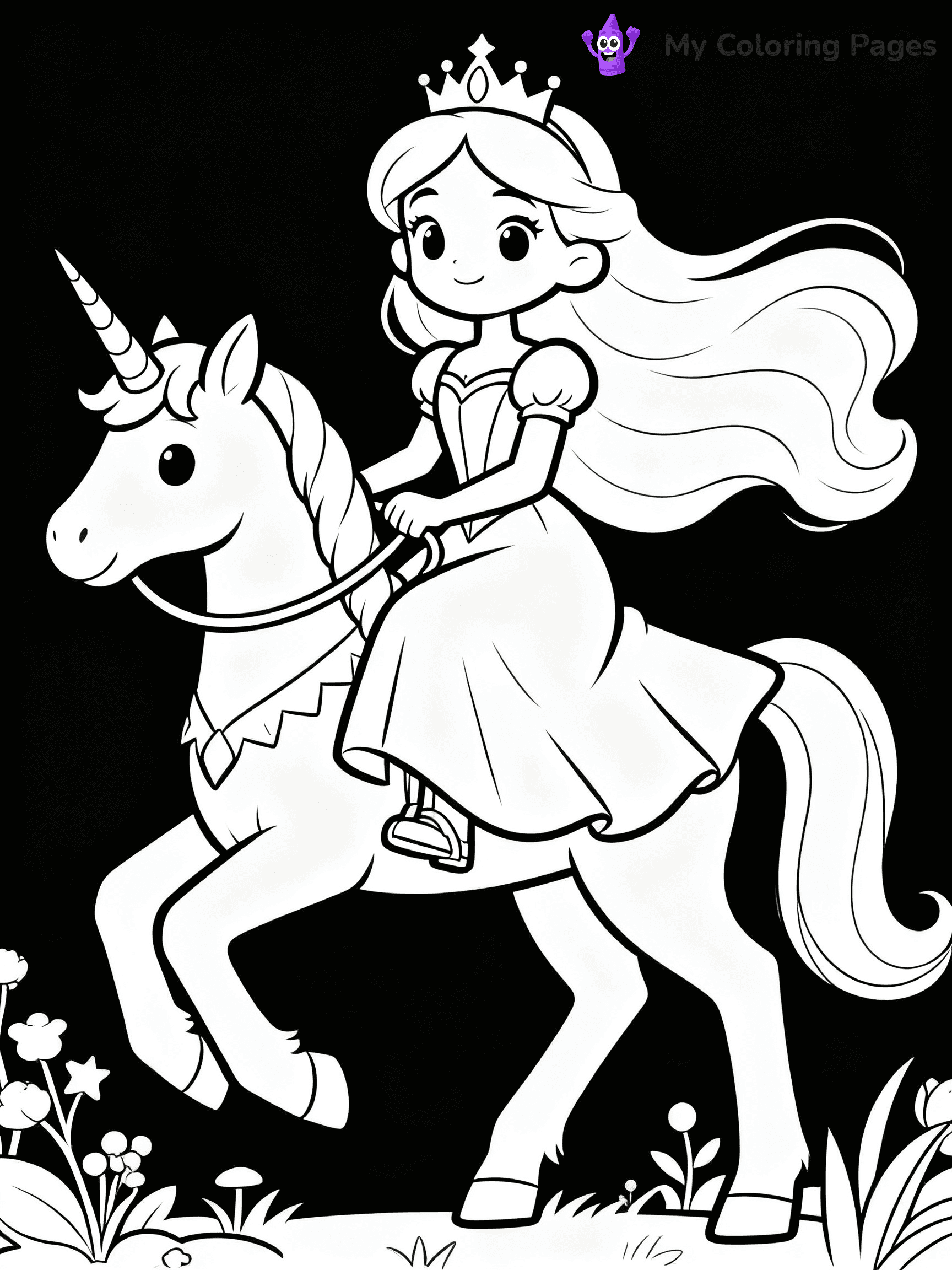 Princess Coloring Pages - 23