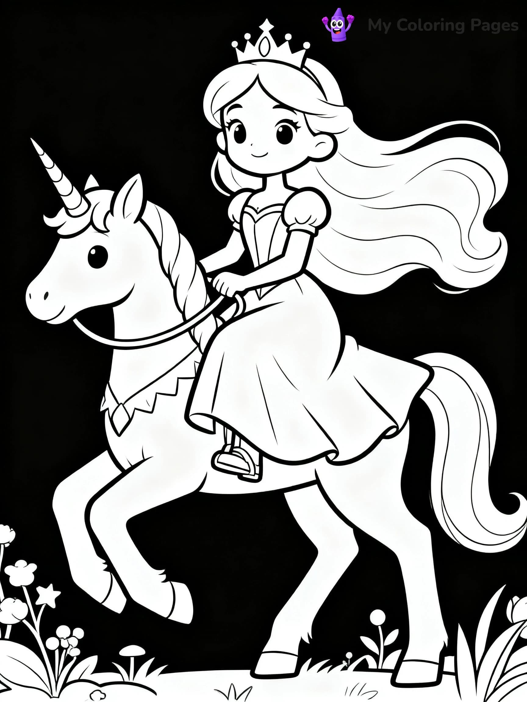 Princess Coloring Pages - 23