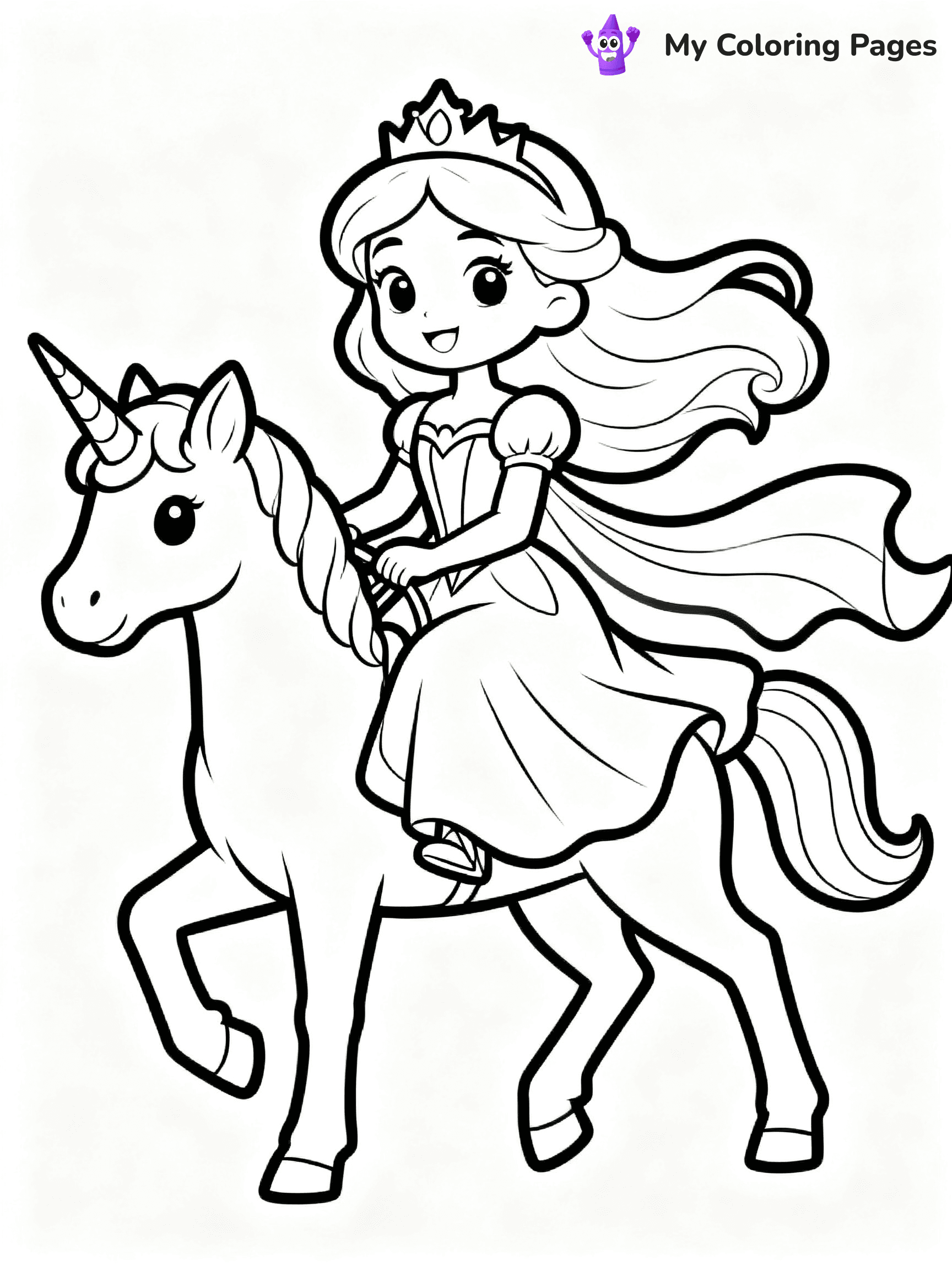 Princess Coloring Pages - 21
