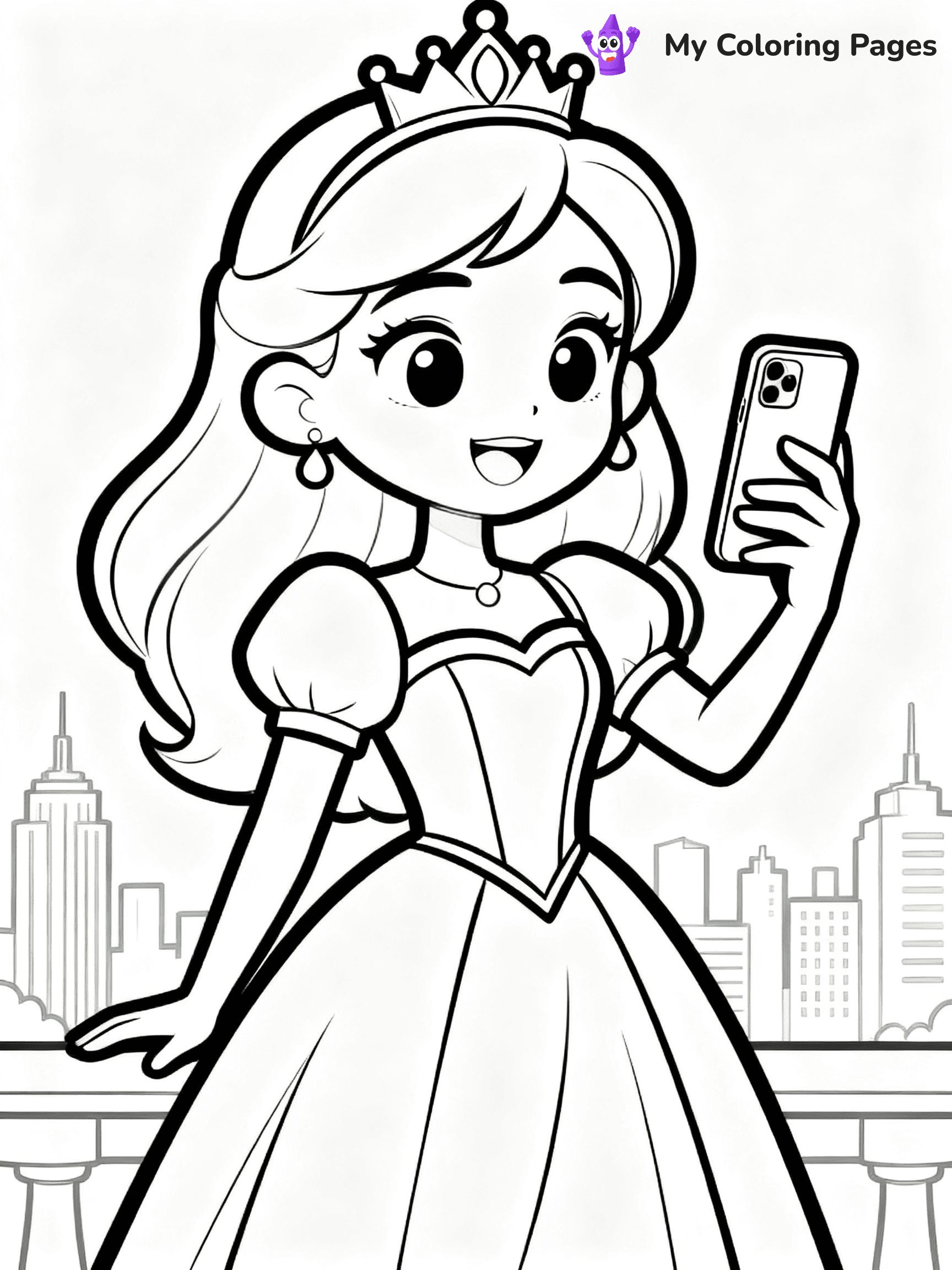 Princess Coloring Pages - 12