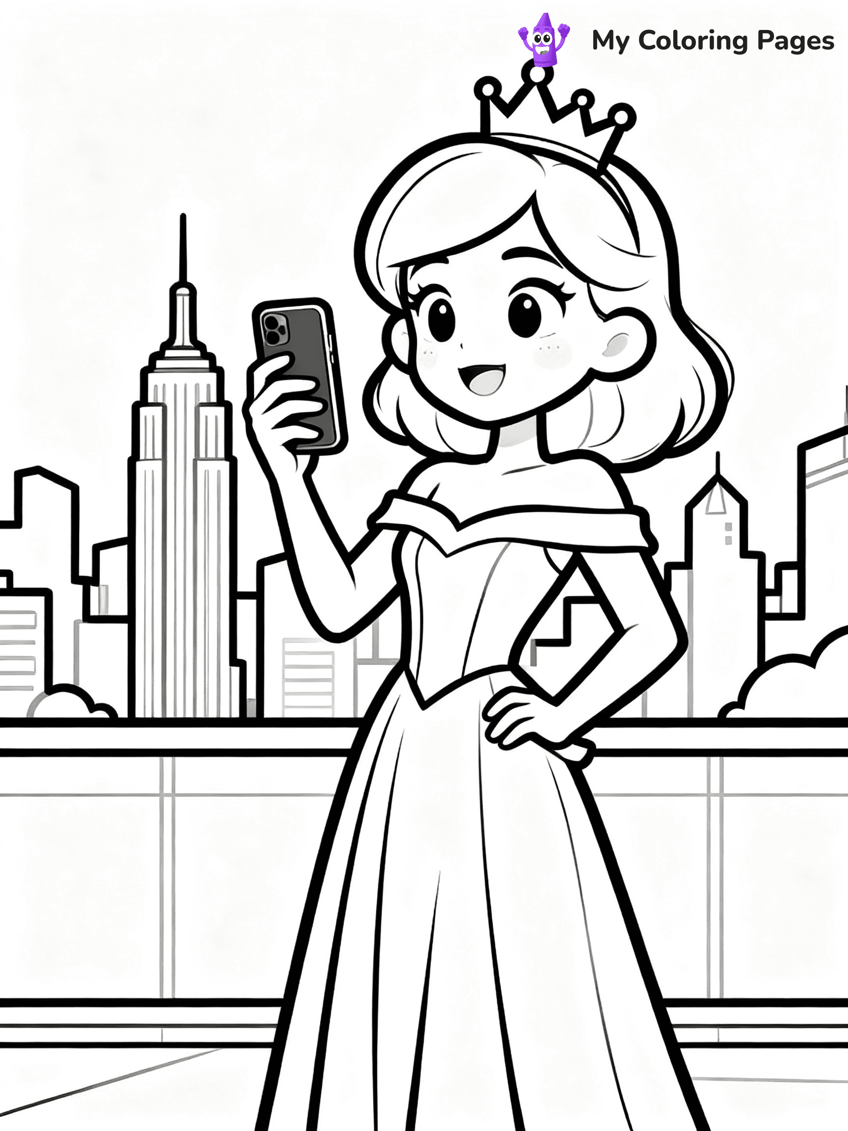 Princess Coloring Pages - 9