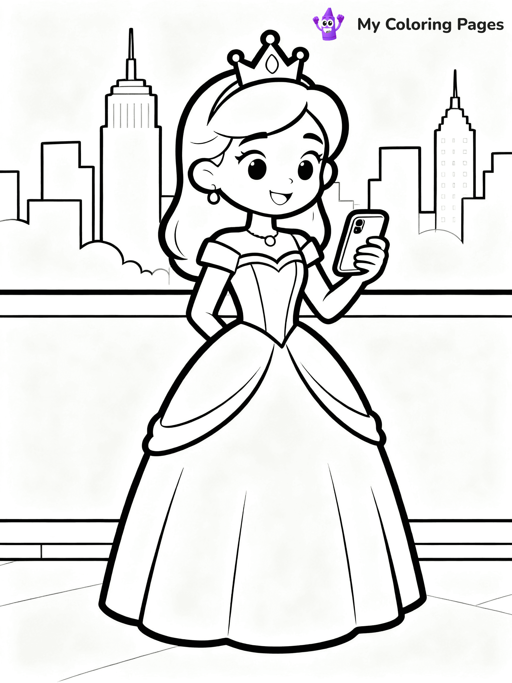 Princess Coloring Pages - 8