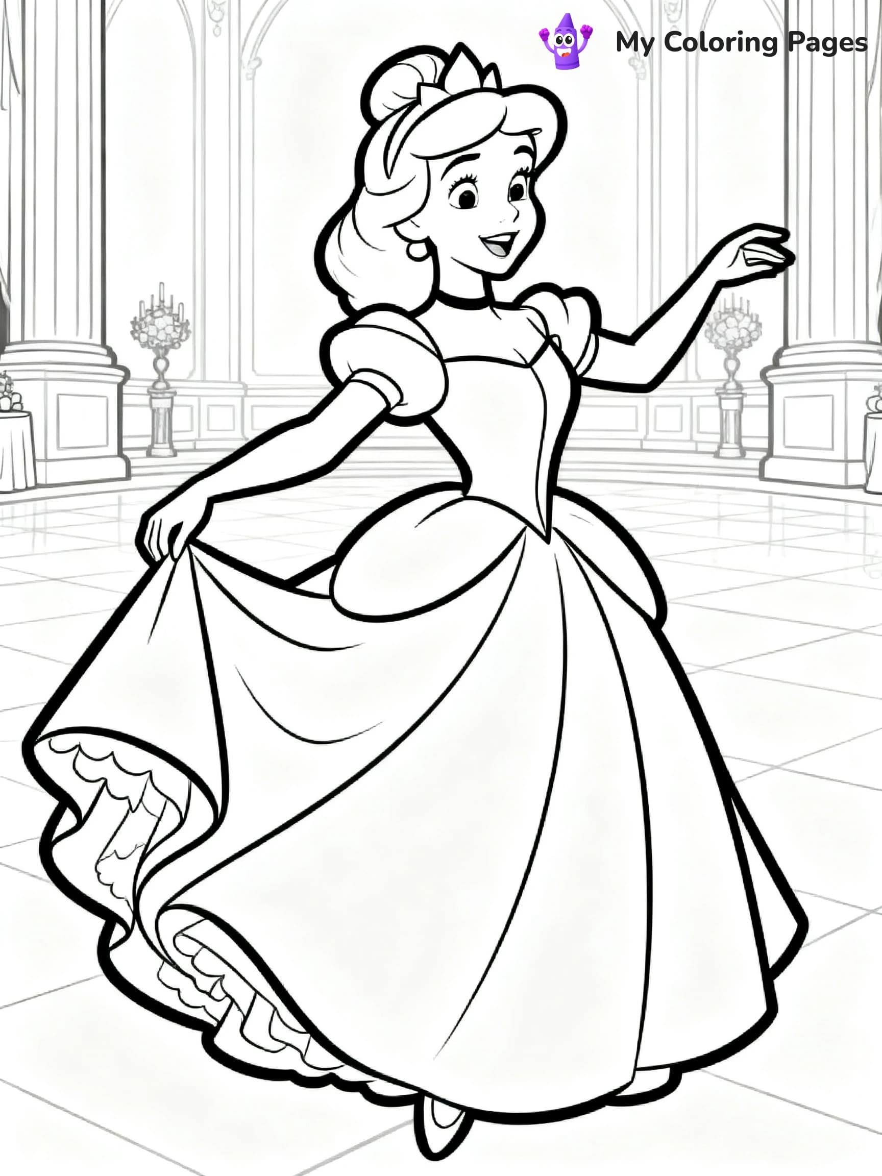 Princess Coloring Pages - 7