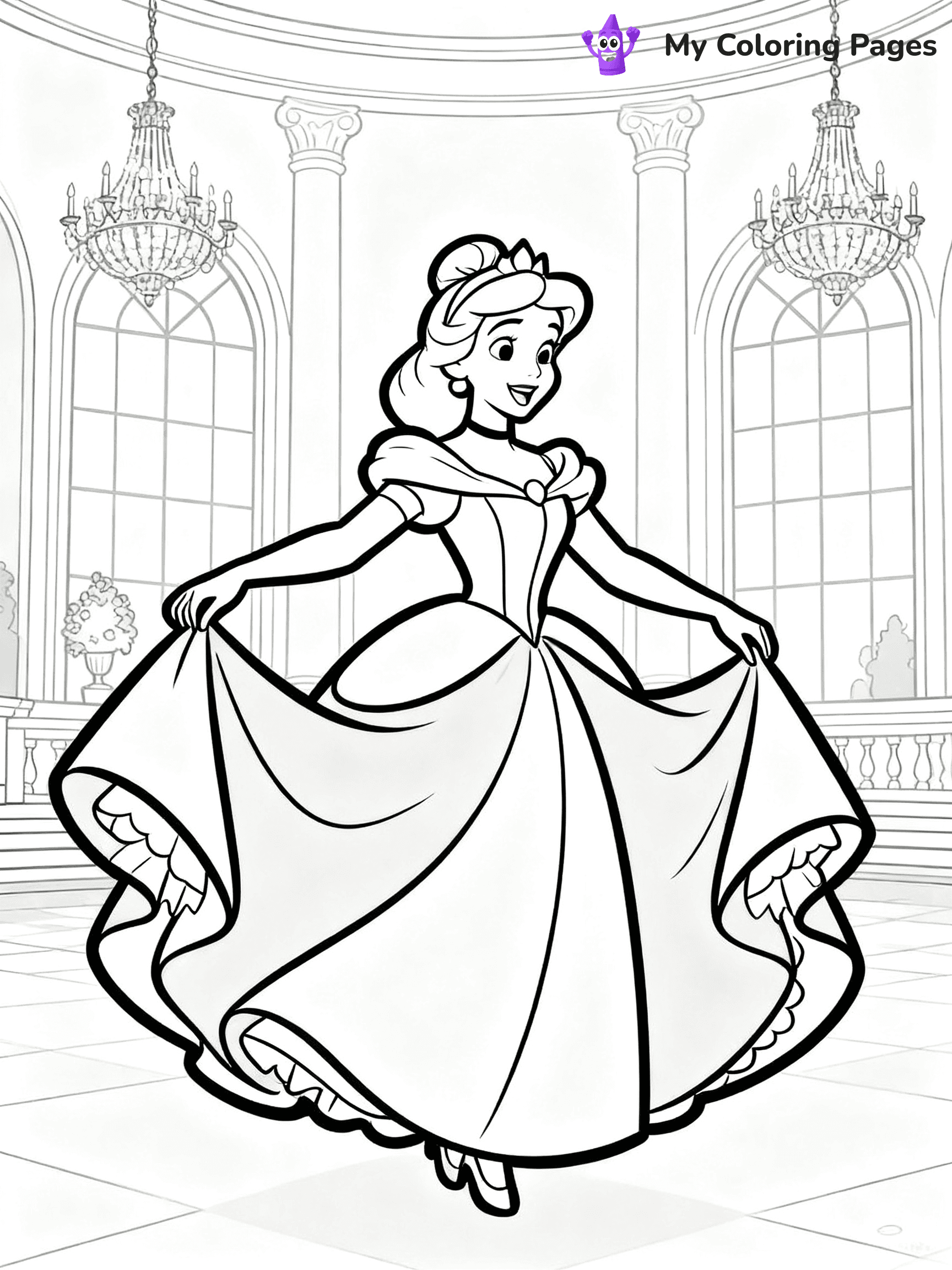 Princess Coloring Pages - 4