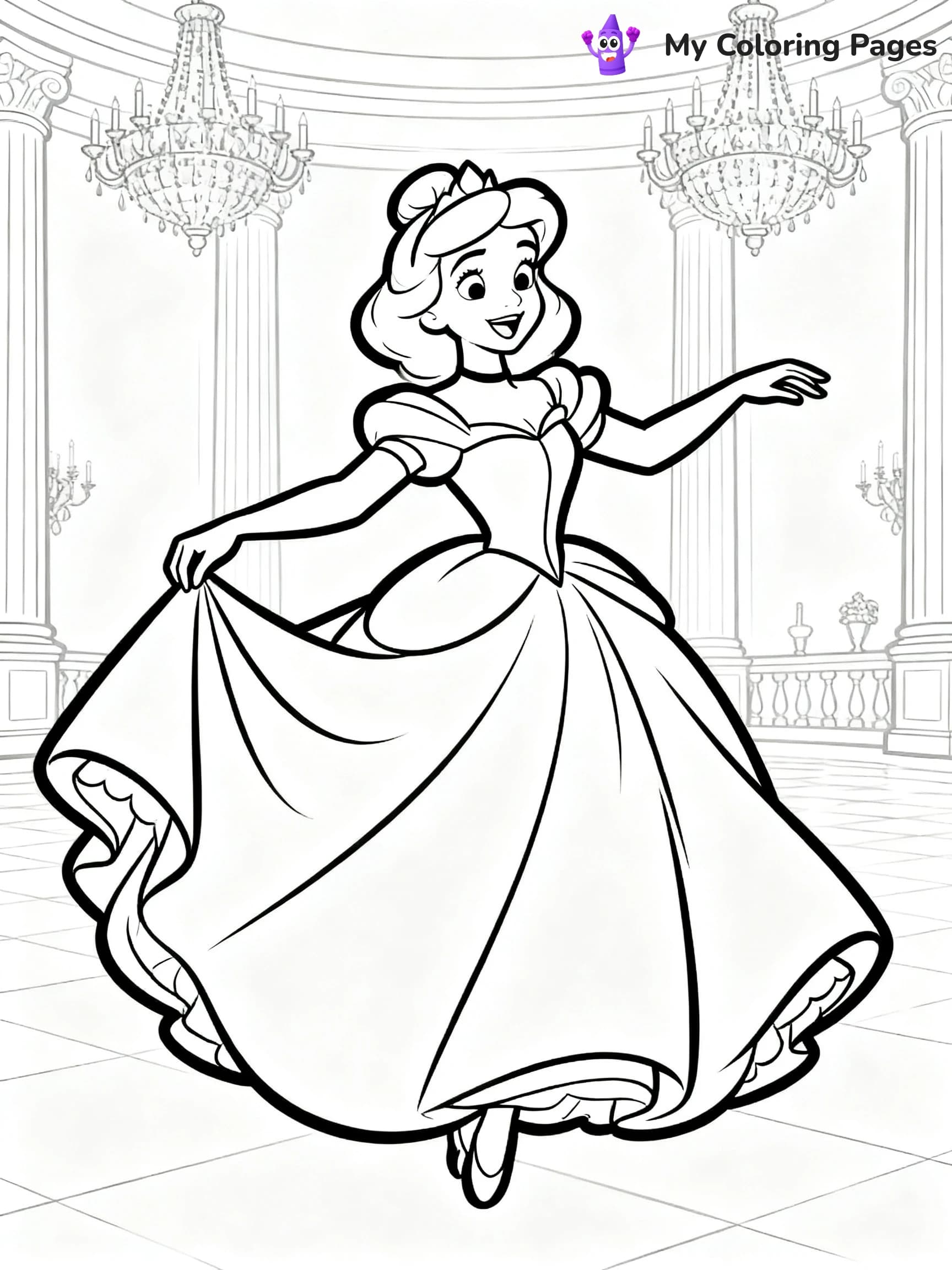 Princess Coloring Pages - 3