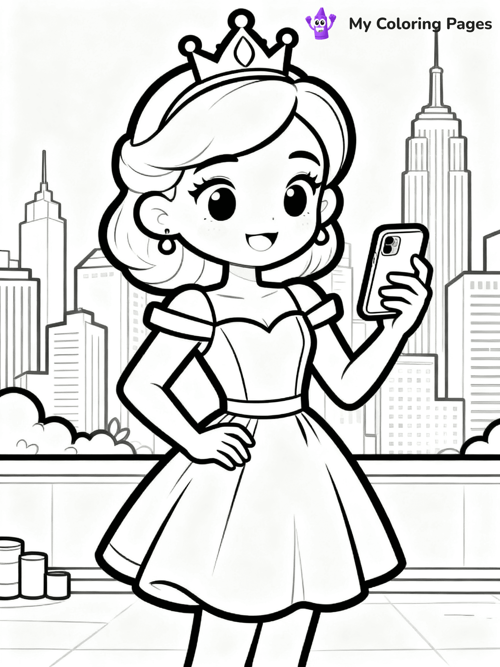 Princess Coloring Pages - 1